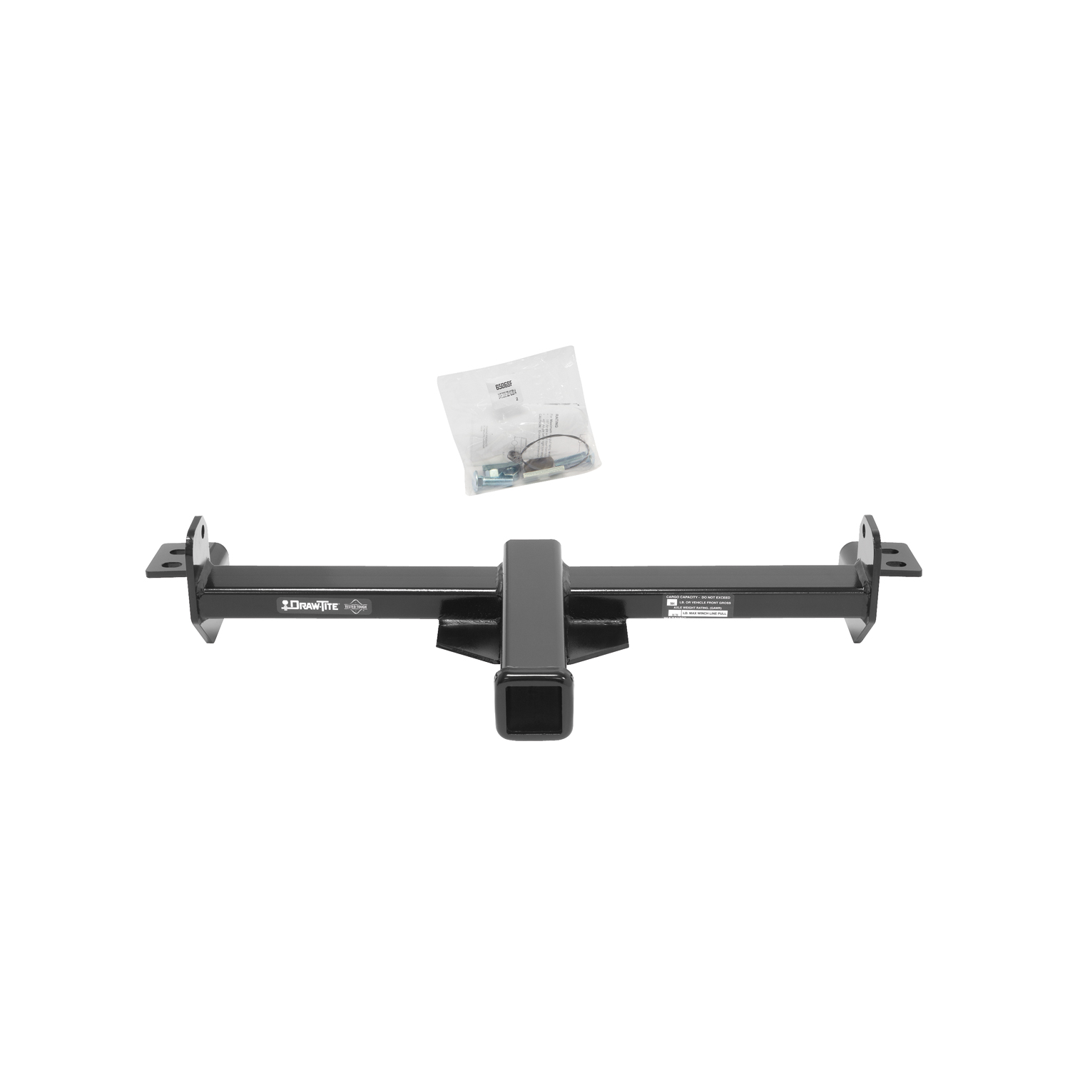 Draw-tite Front Mount Hitch Receiver, 2-Inch Receiver, Black DT65078 thumbnail 1