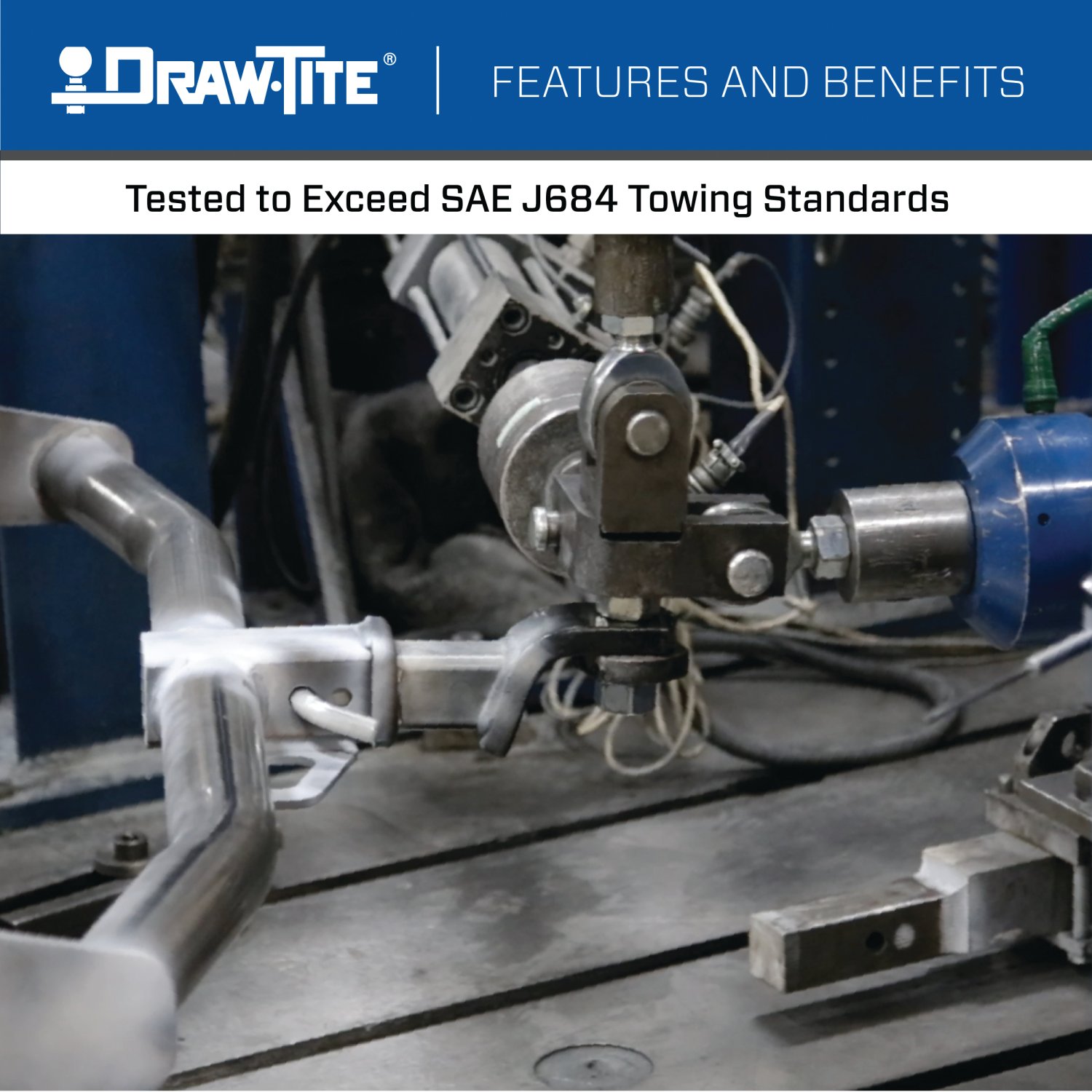 Draw-tite Class 4 Trailer Hitch, 2" Square Receiver, Black for Select Land Rover Range Rover Sport 75229 thumbnail 5