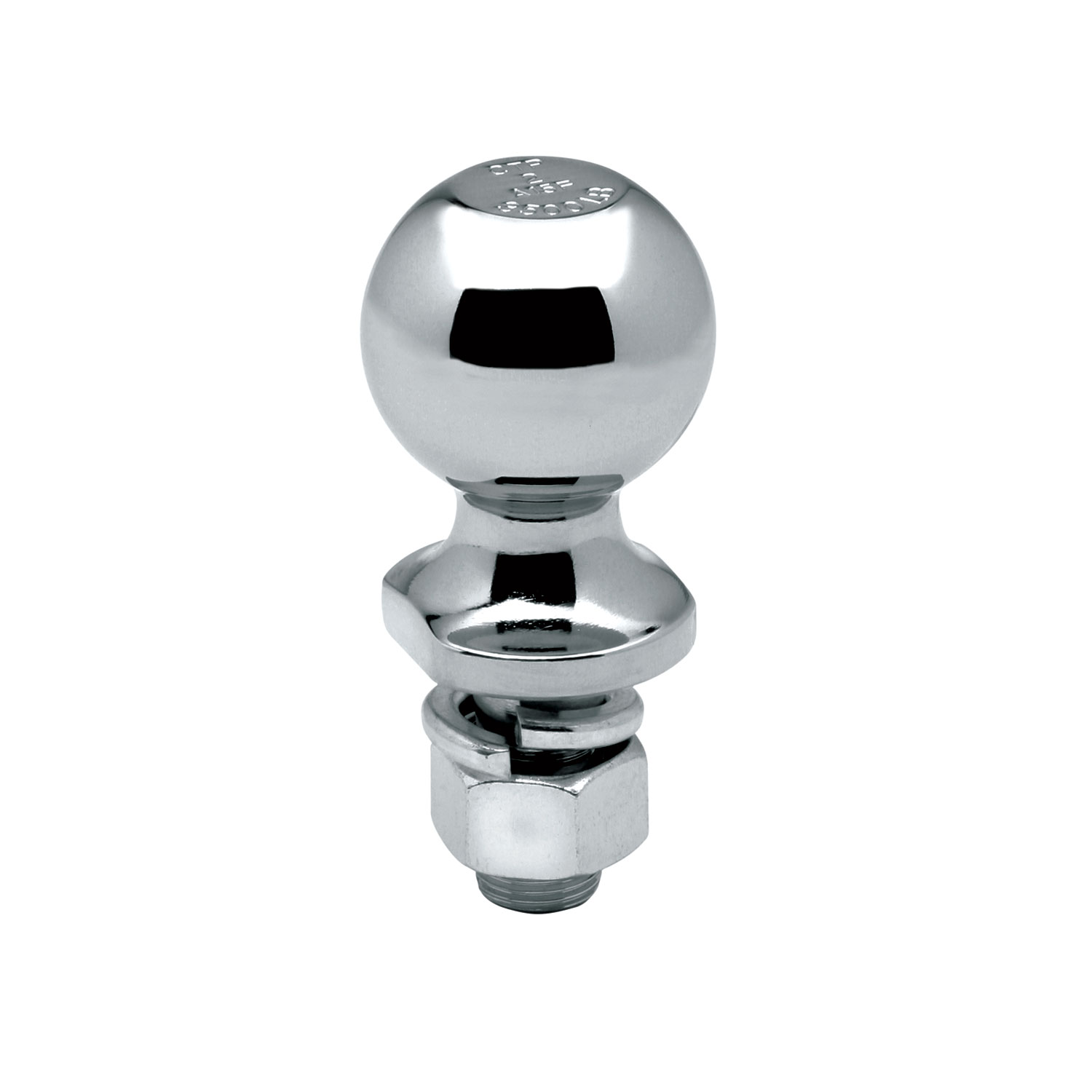 Draw-tite Trailer Hitch Ball, 2 in. Diameter, 3,500 lbs. Capacity, 3/4 in. Shank Dia, 3-3/8 in. Shank Length, Chrome thumbnail 0