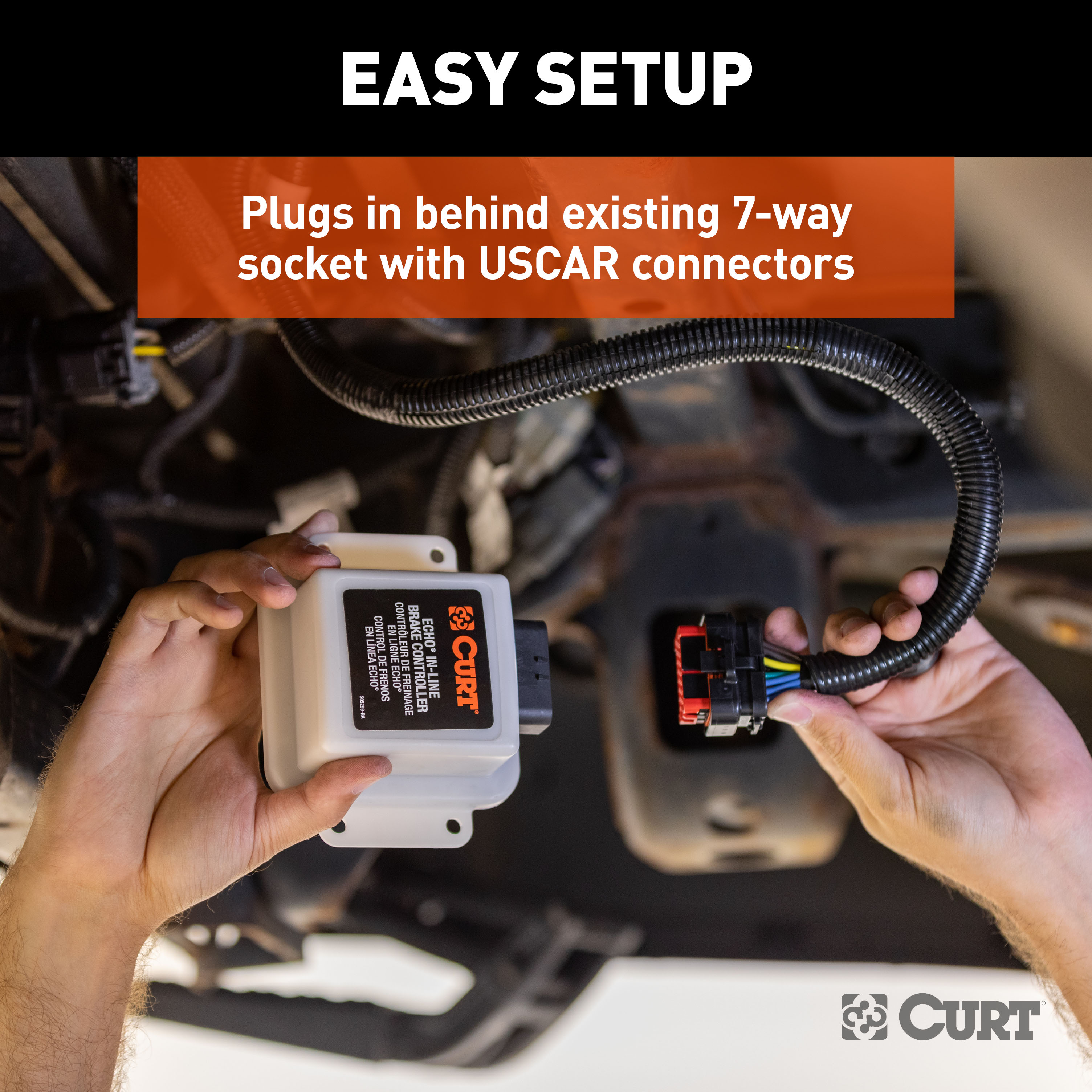 2001-2006 Chevrolet Silverado 3500 CURT  Echo In-Line Bluetooth Trailer Brake Controller thumbnail 3