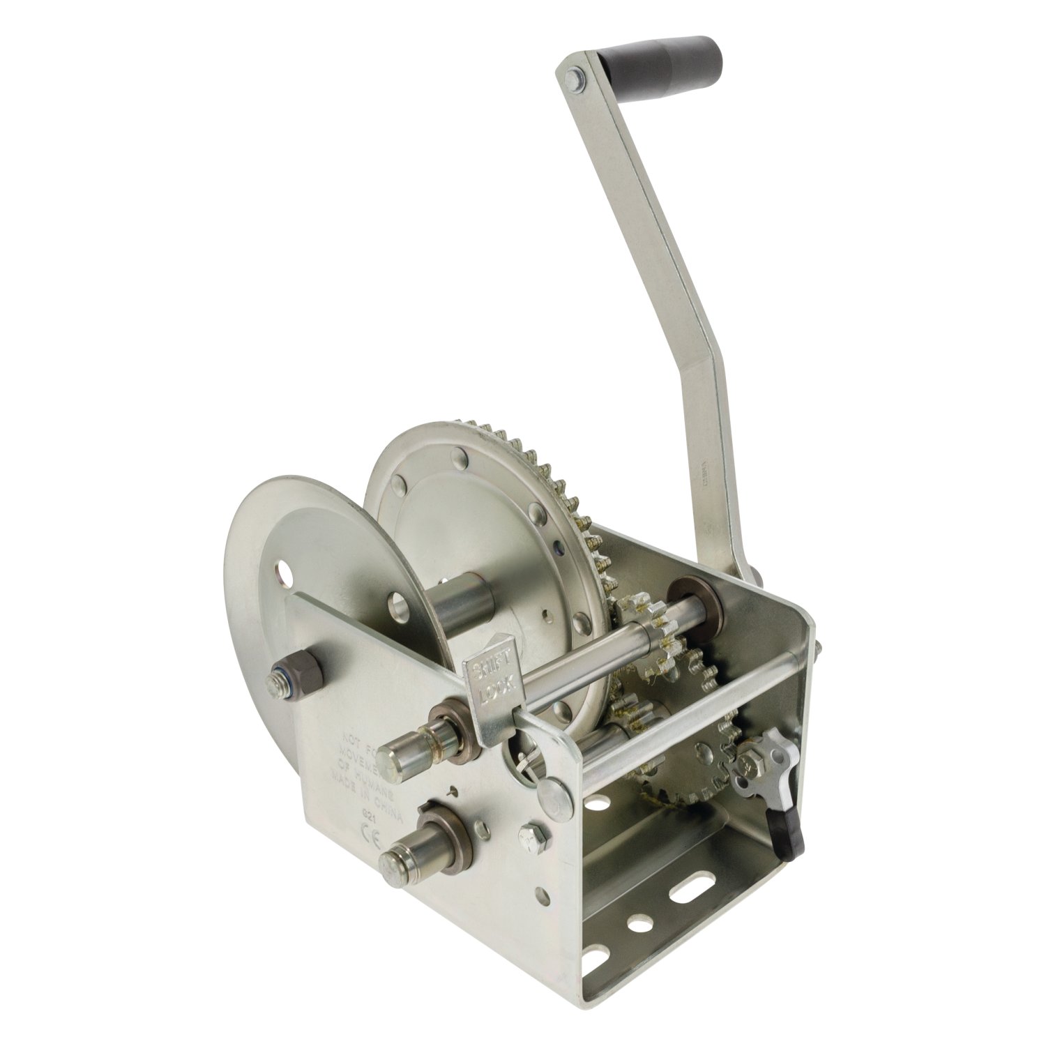 Fulton Trailer Winch, Two-Speed, 2,600 lbs. Capacity, No Strap FL142411 thumbnail 0
