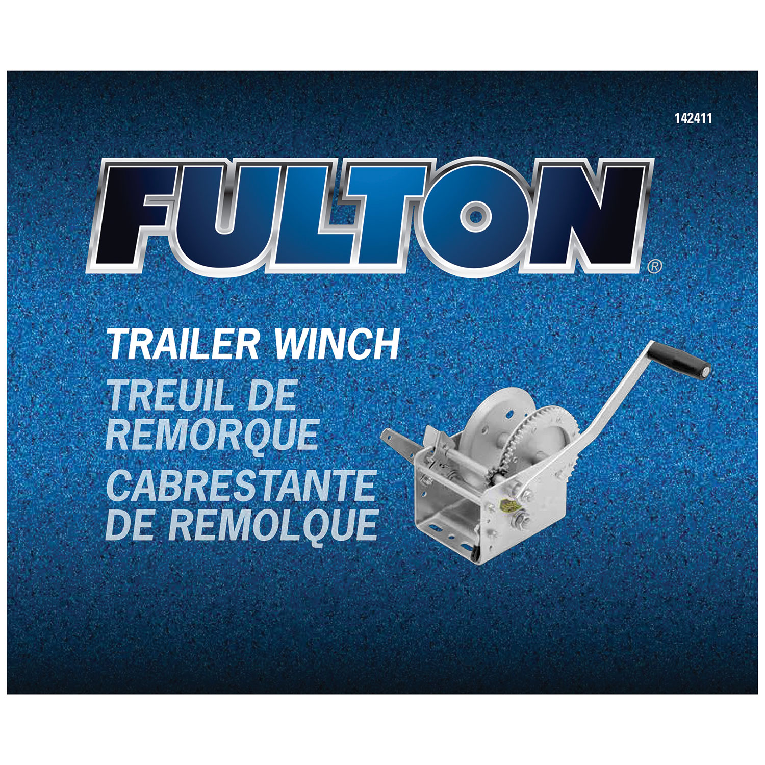 Fulton Trailer Winch, Two-Speed, 2,600 lbs. Capacity, No Strap FL142411 thumbnail 4