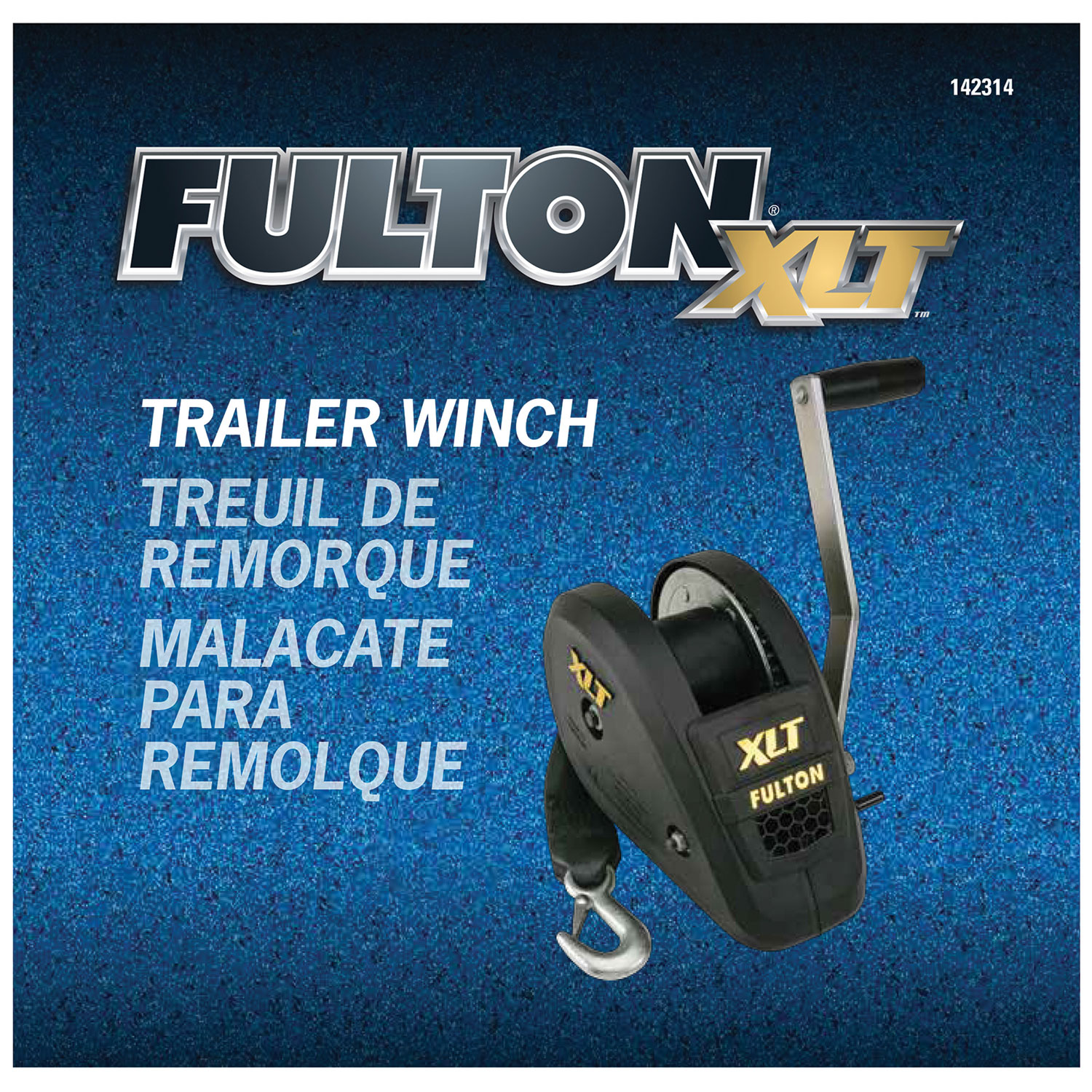 Fulton XLT  Marine Trailer Winch, Single-Speed, 1,800 lbs. Capacity, 20 ft. Strap, 8 in. Handle FL142314 thumbnail 6