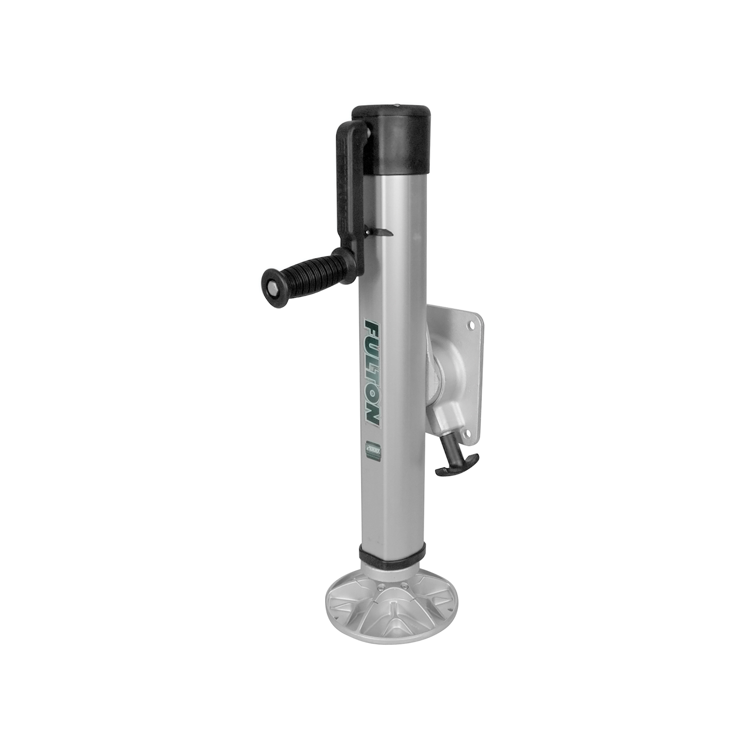 Fulton F2  Marine Trailer Jack, 2,000 lbs. Lift Capacity, Side Wind, Bolt-On Side Mount, 10 in. Travel