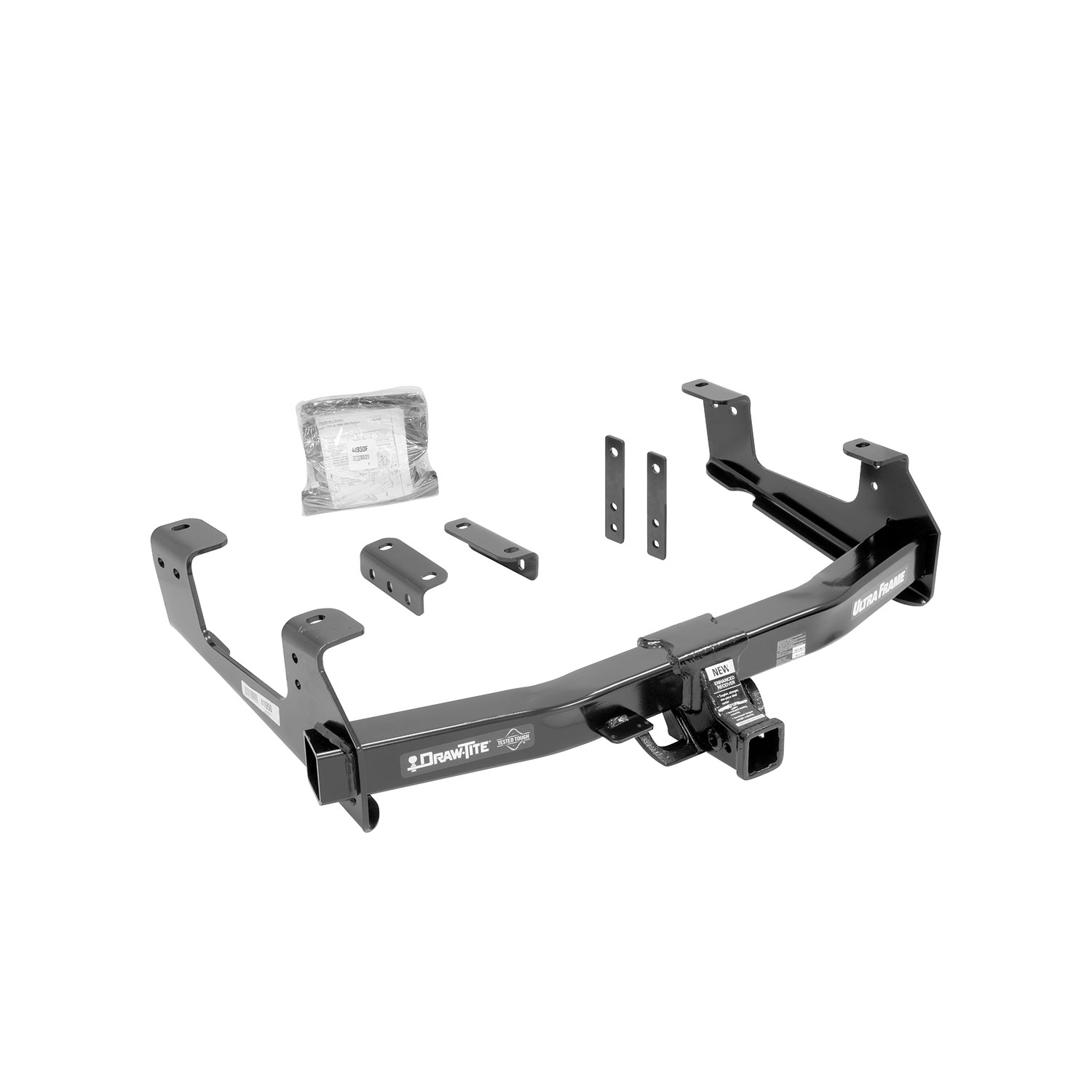 Draw-tite Ultra Frame® Class 5 Trailer Hitch, 2" Square Receiver, Black for Select Chevrolet Silverado 2500 HD, Chevrolet Silverado 3500 HD, GMC Sierra 2500 HD, GMC Sierra 3500 HD 41950 thumbnail 0