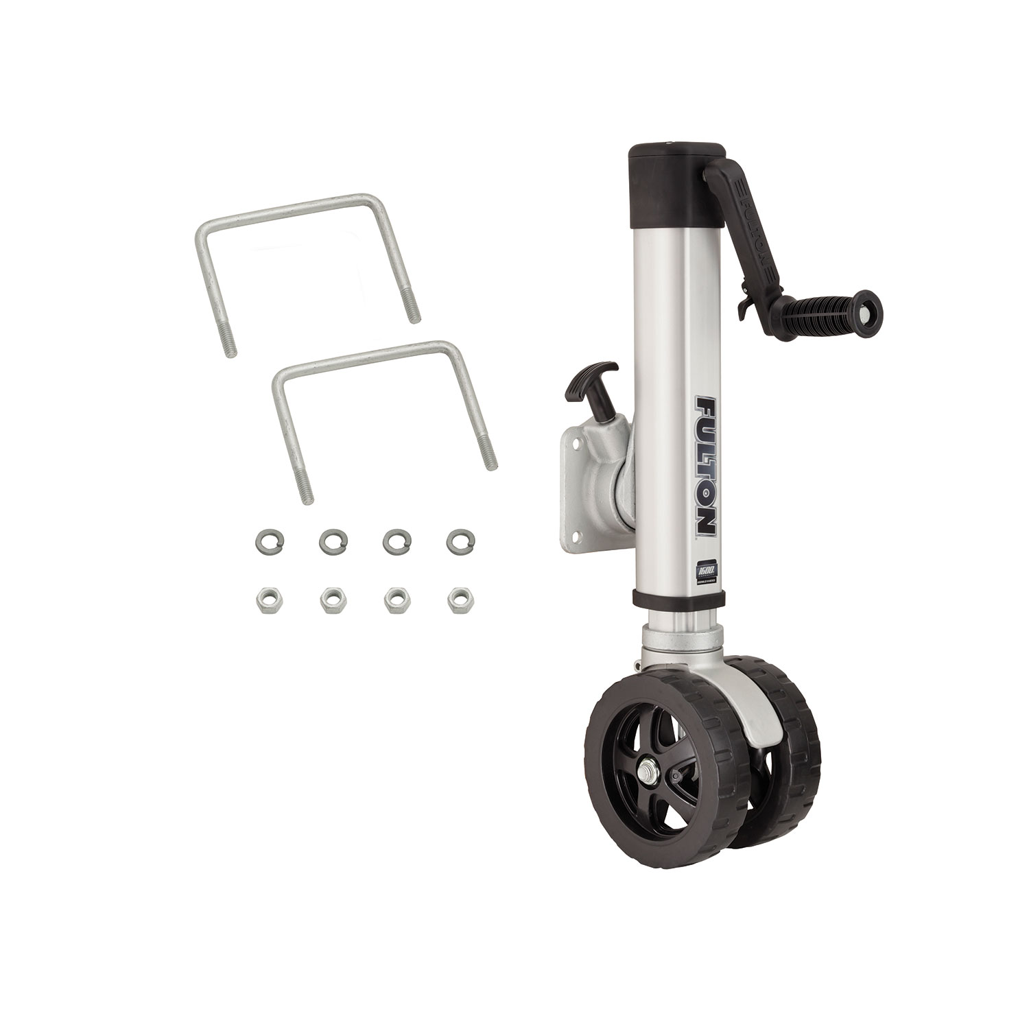 Fulton F2  Marine Trailer Jack, 1,600 lbs. Lift Capacity, Side Wind, Bolt-On Side Mount, 10 in. Travel FL1413130334