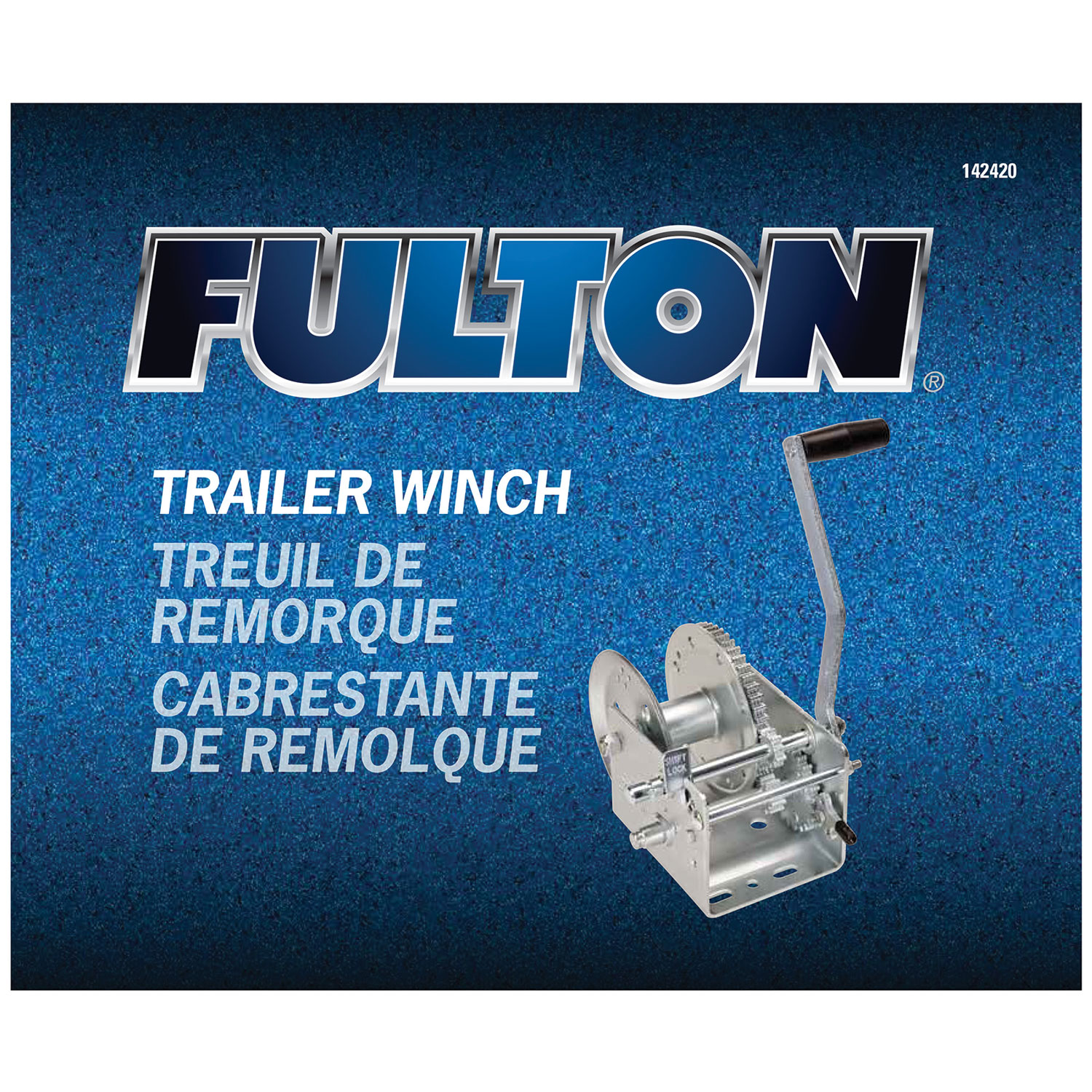 Fulton Trailer Winch, Two-Speed, 3,200 lbs. Capacity, No Strap FL142420 thumbnail 5