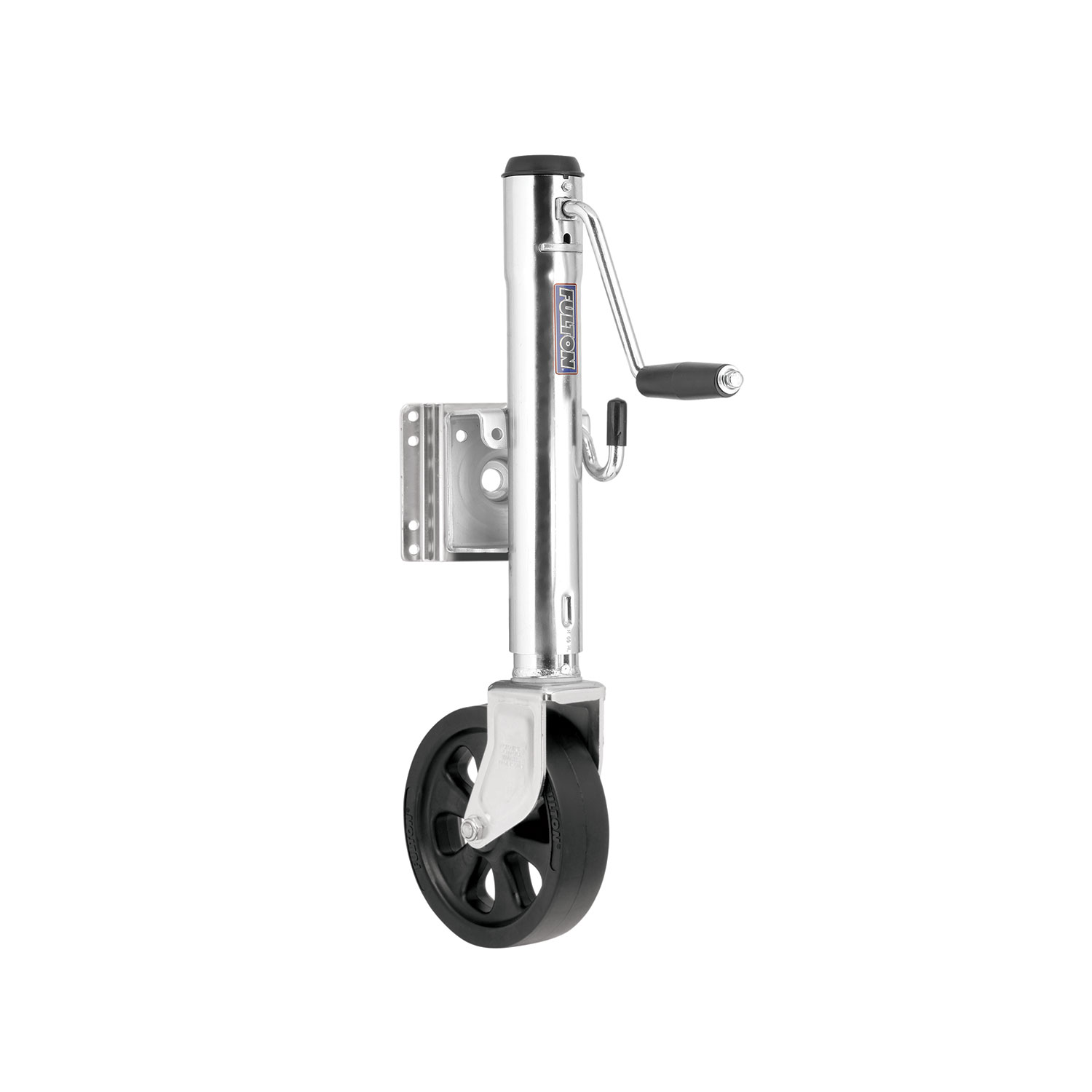 Fulton Marine Trailer Jack, 1,500 lbs. Lift Capacity, Side Wind, Bolt-On Side Mount, 12 in. Travel FLXP15L 0101