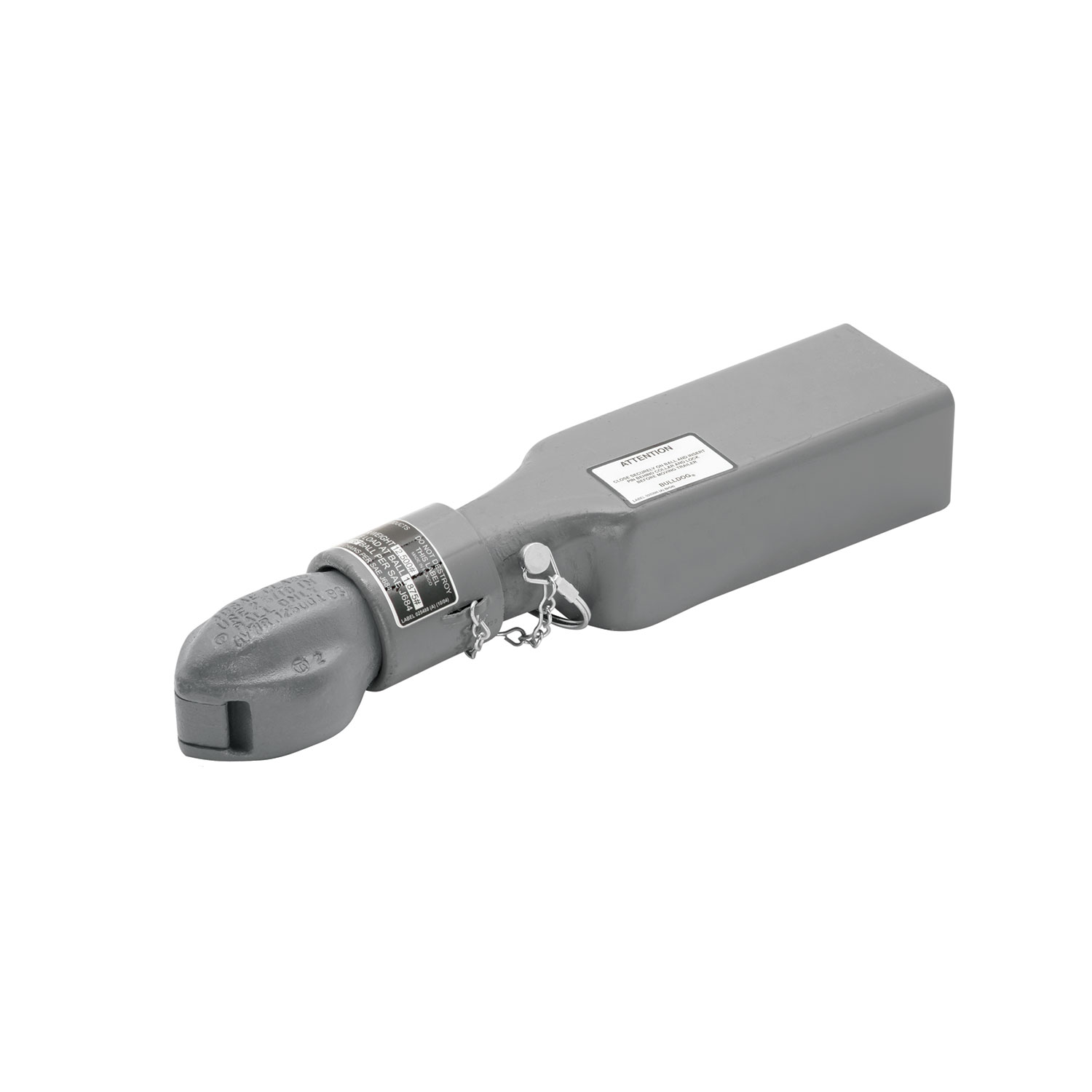 Bulldog 12,500 lbs Collar-Lok  Straight Coupler, 2-5/16 in. Diameter, 3 in. Channel Width BD028444 thumbnail 0