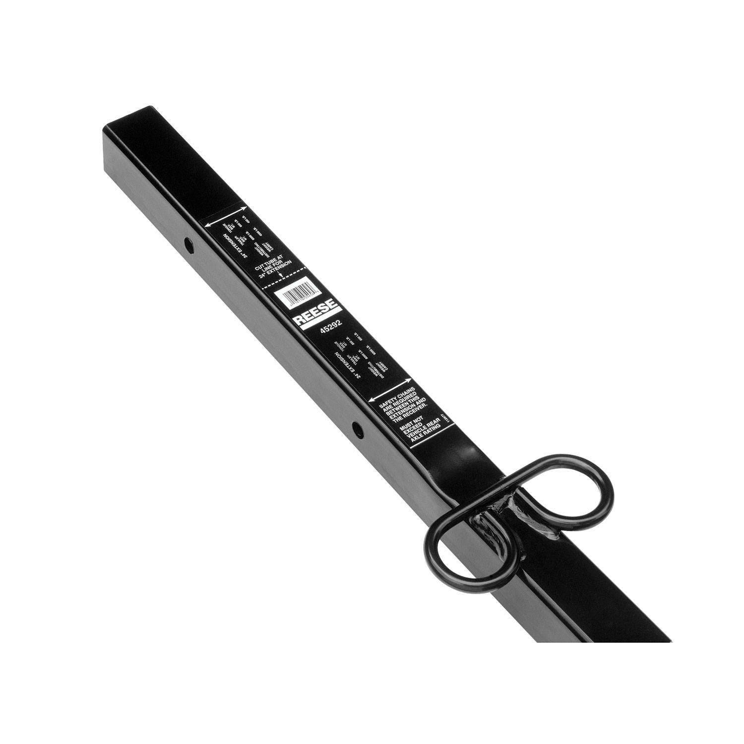 Reese Trailer Hitch Adapter, from 2-1/2 in. to 2 in. Receiver, 24 in. Length thumbnail 3