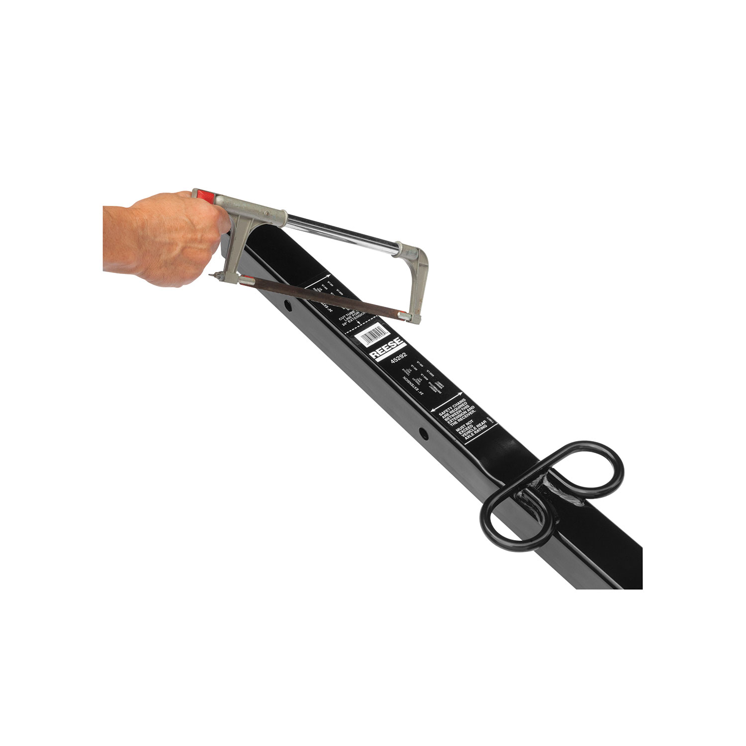 Reese Trailer Hitch Adapter, from 2-1/2 in. to 2 in. Receiver, 24 in. Length thumbnail 5