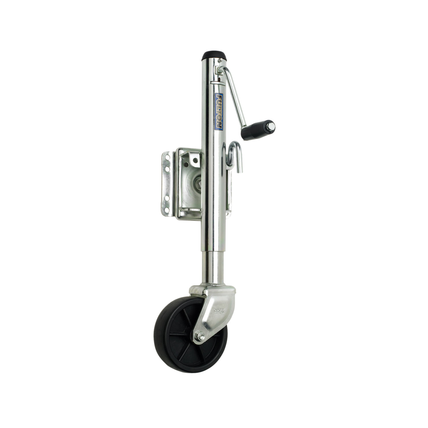 Fulton Marine Trailer Jack, 1,200 lbs. Lift Capacity, Side Wind, Bolt-On Side Mount, 10 in. Travel FLXP10 0301