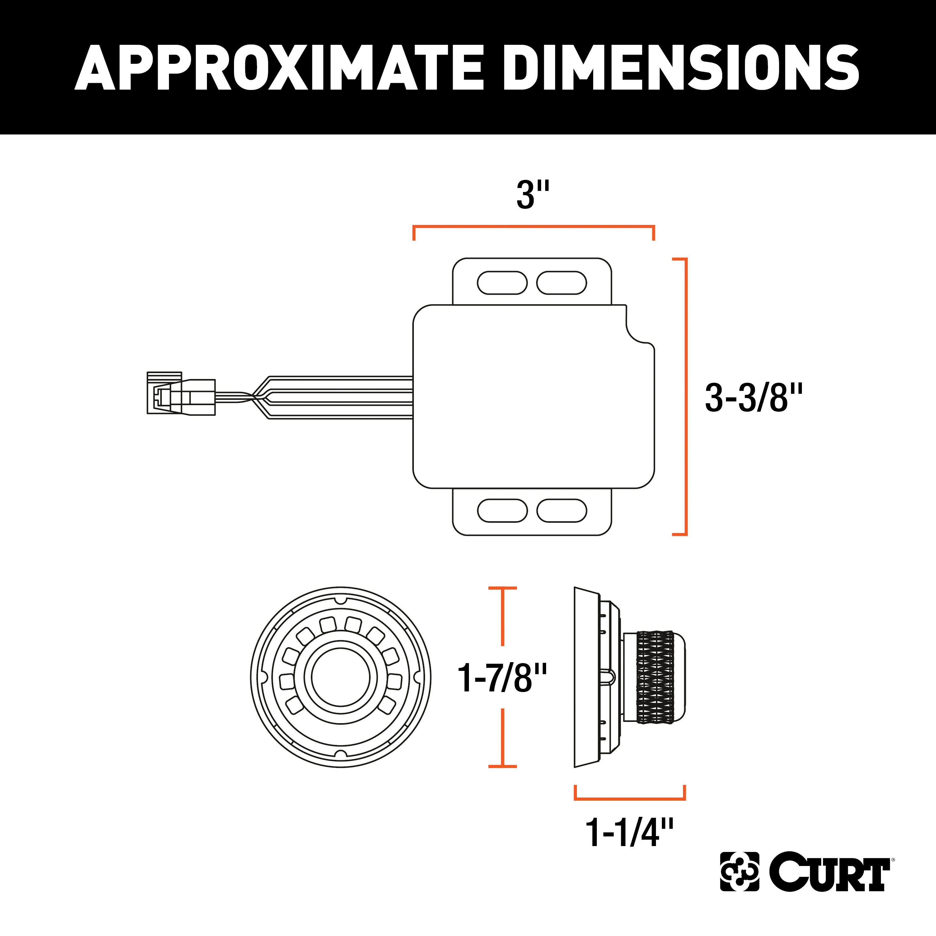 2017-2017 GMC Acadia Limited CURT Spectrum Integrated Proportional Trailer Brake Controller thumbnail 3
