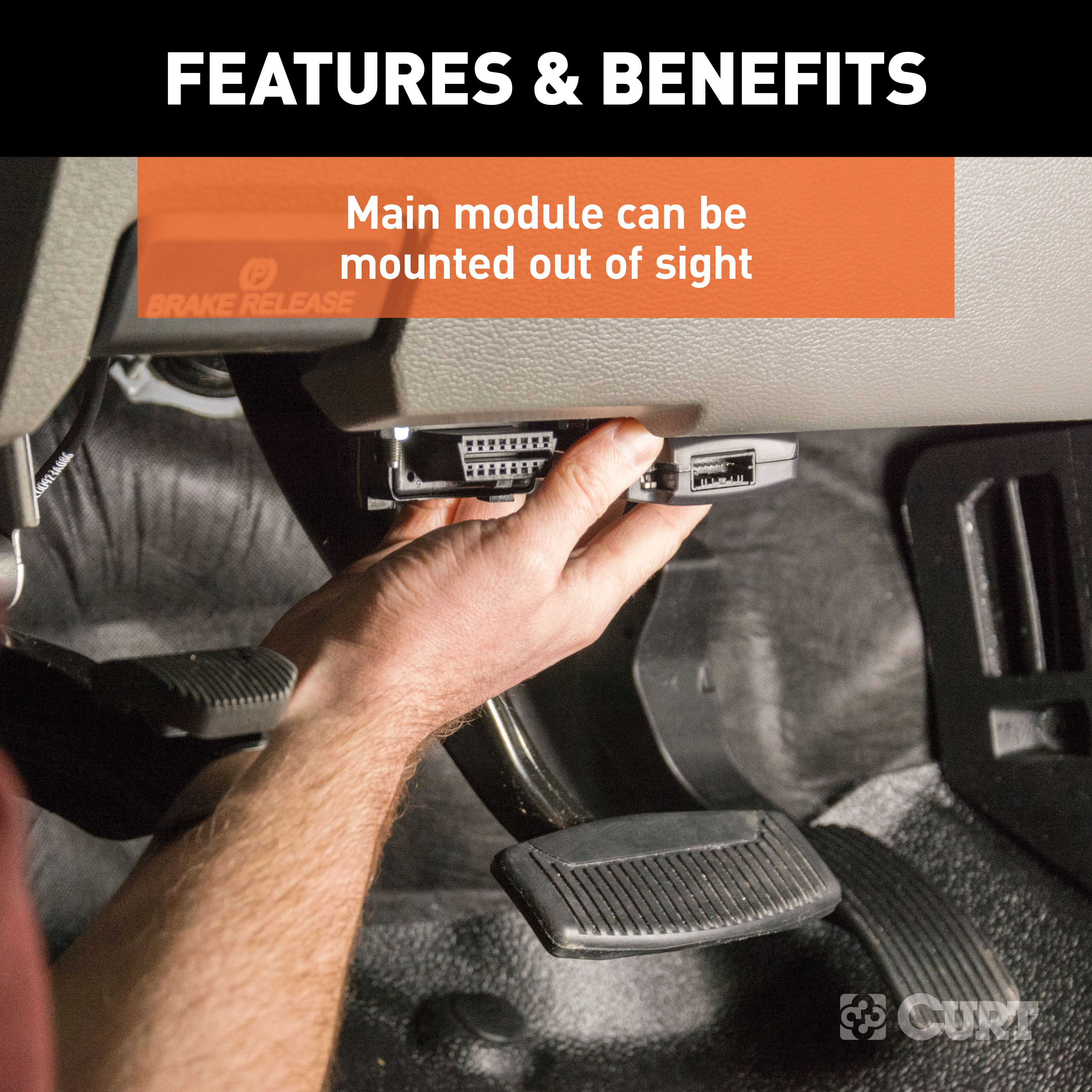 2019-2024 GMC Sierra 1500 CURT Spectrum Integrated Proportional Trailer Brake Controller thumbnail 7