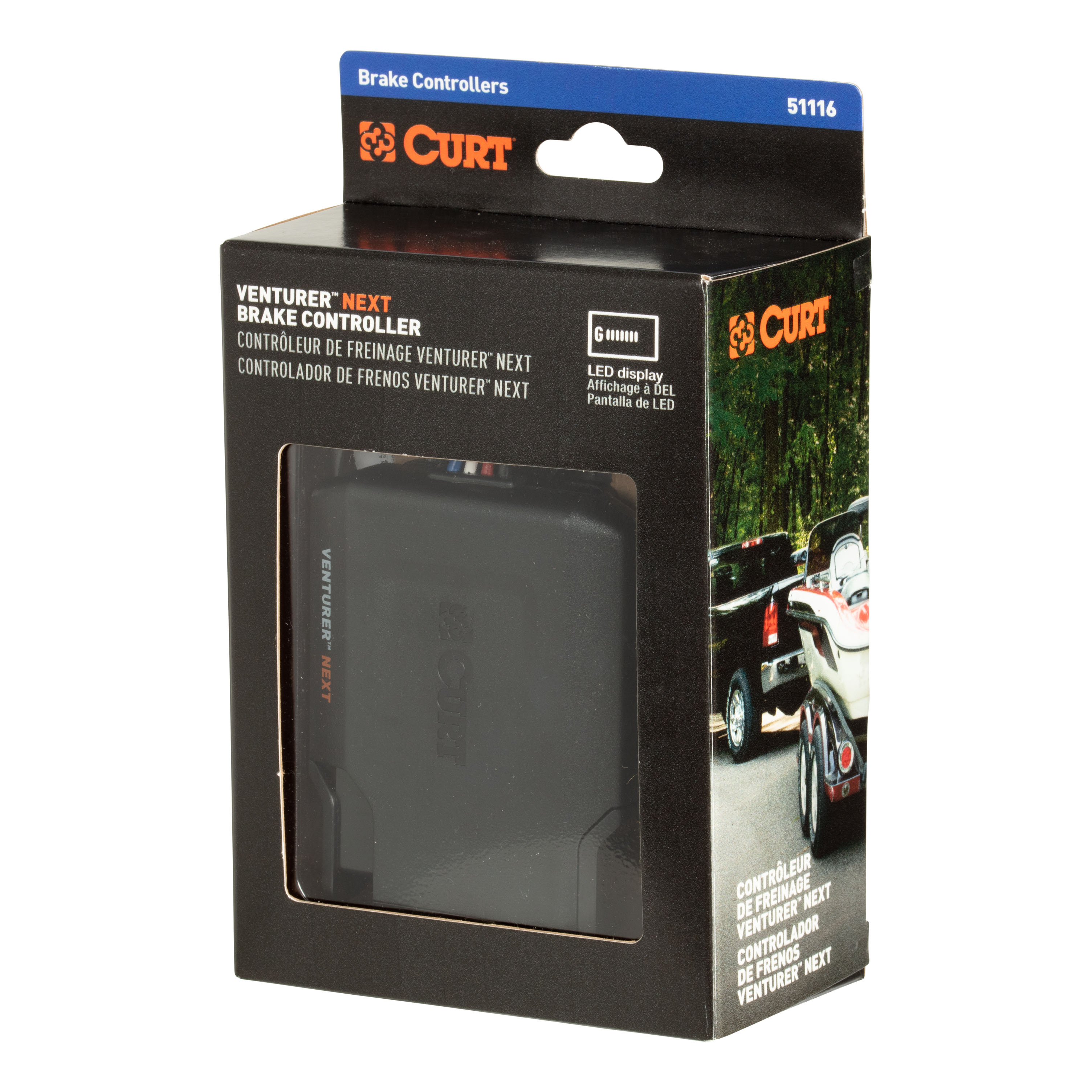 2020-2023 Audi e-tron Sportback CURT Venturer NEXT Time-Delay Trailer Brake Controller 1-3 axles thumbnail 7