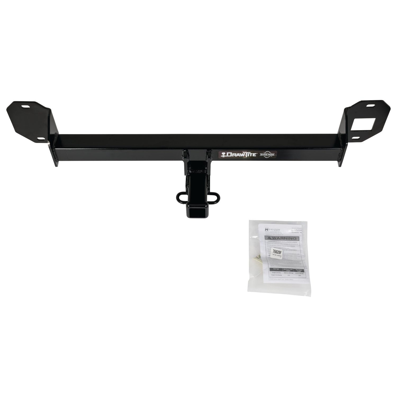 Draw-tite Class 3 Trailer Hitch, 2" Square Receiver, Black for Select Mercedes-Benz GLC300 76628 thumbnail 7