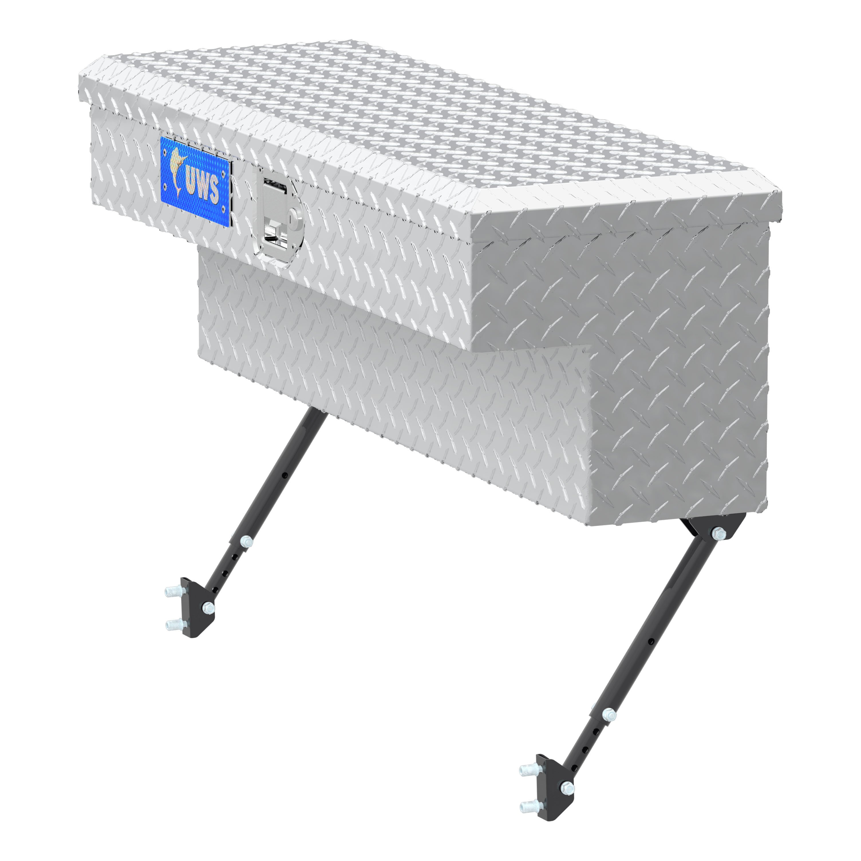 UWS Bright Aluminum 36" Truck Side Tool Box with Space-Saving Legs EC30071-MK2 thumbnail 0