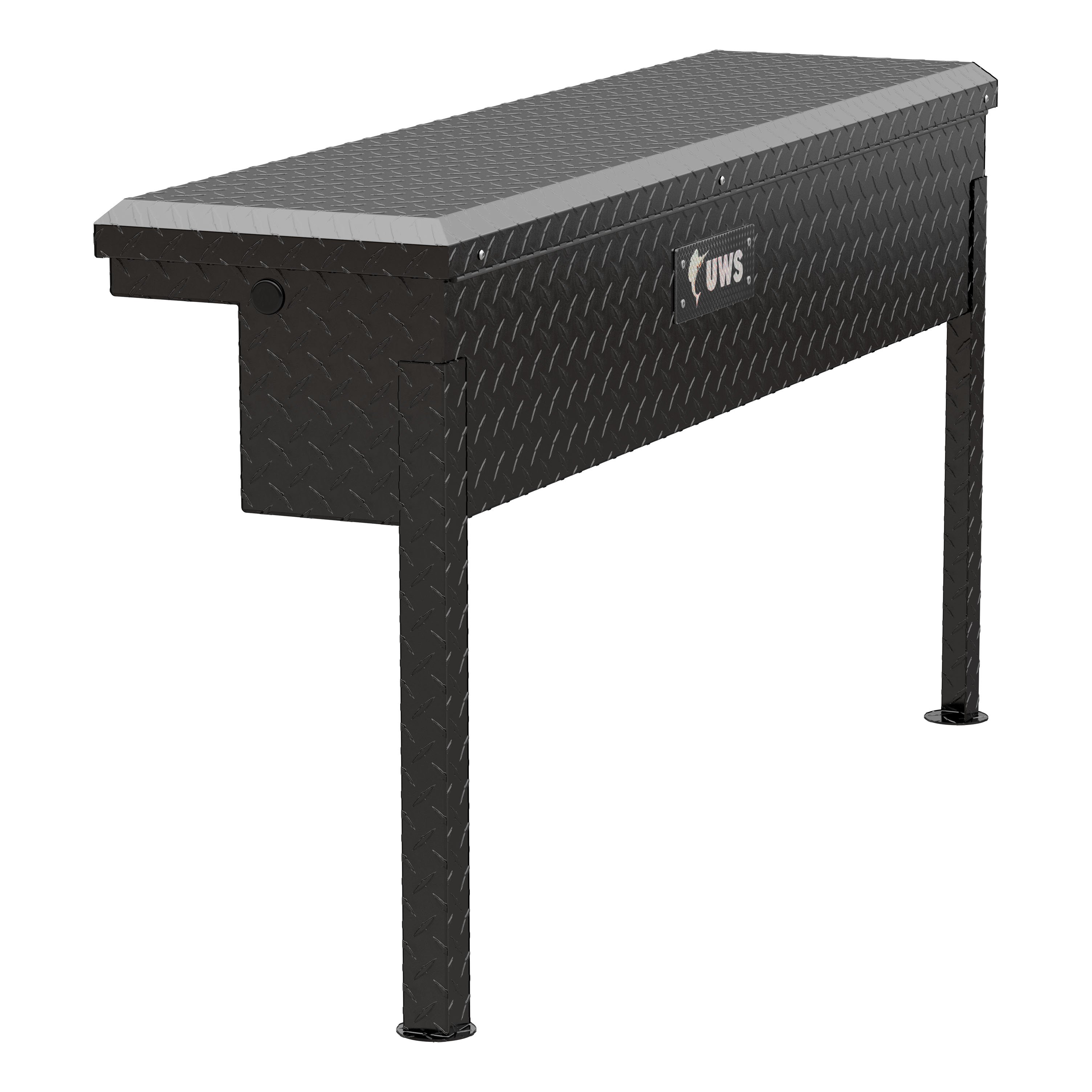 UWS Gloss Black Aluminum 48" Truck Side Tool Box with Low Profile (Heavy Packaging) EC30202 thumbnail 4