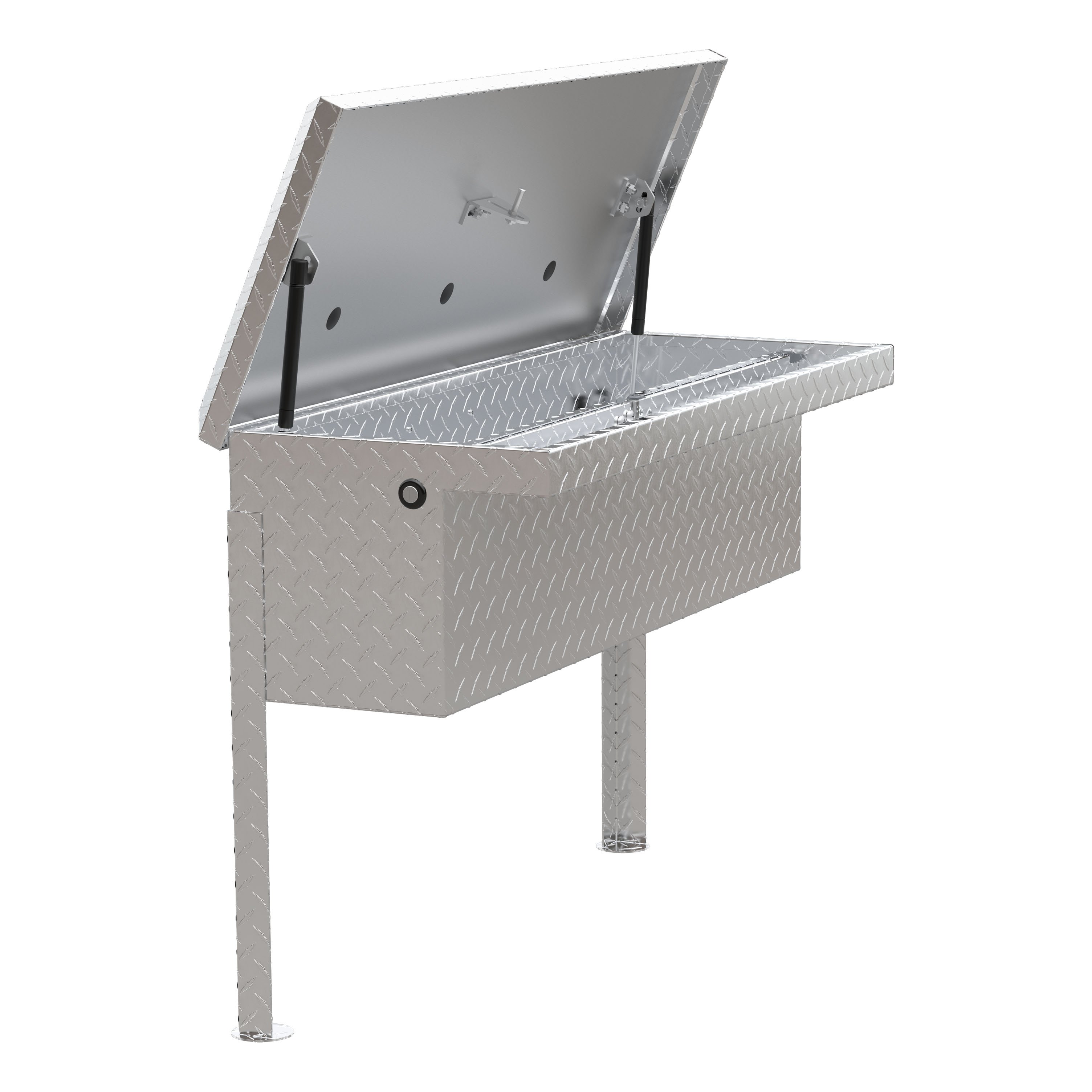 UWS Bright Aluminum 36" Truck Side Tool Box with Low Profile TBSM-36-LP thumbnail 2