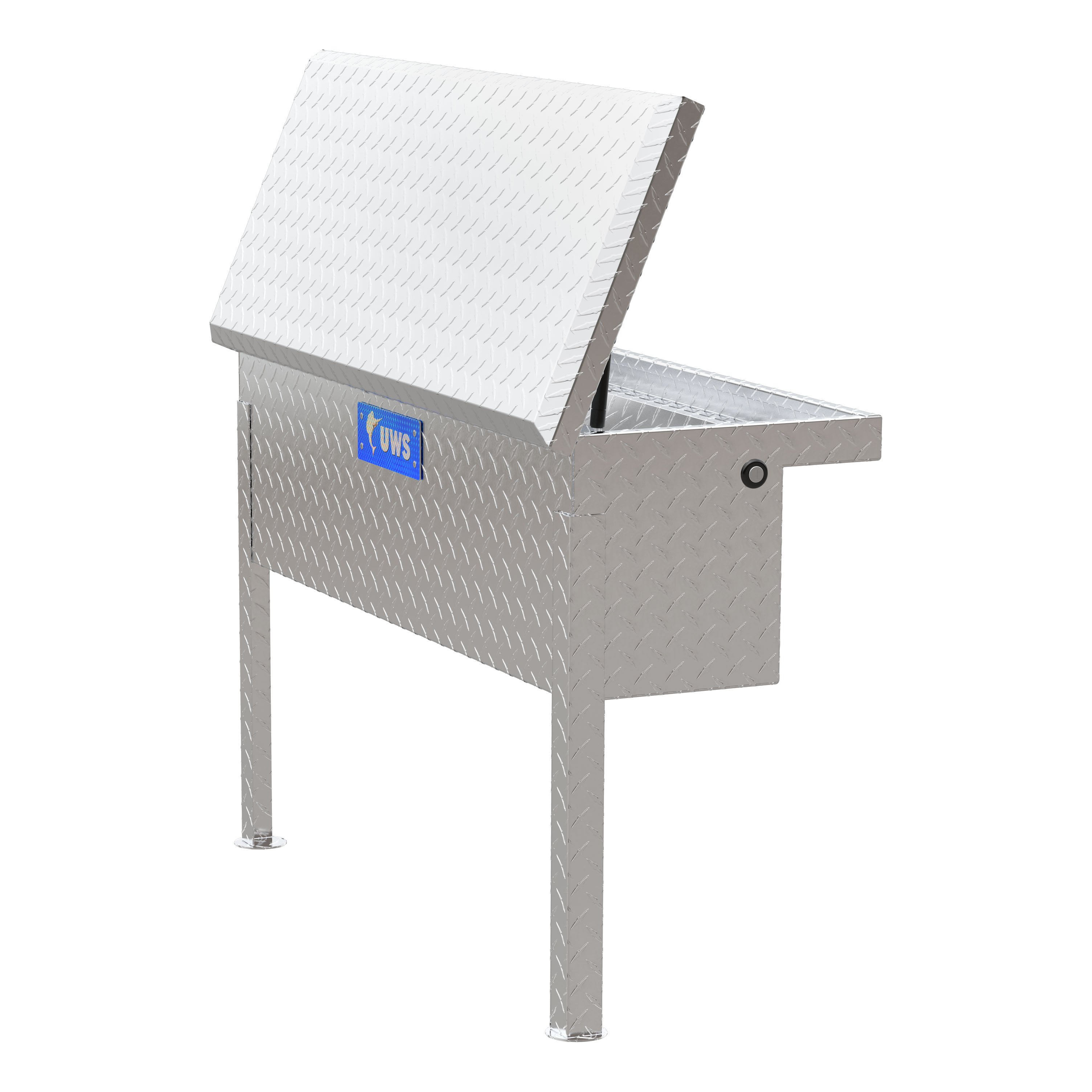 UWS Bright Aluminum 36" Truck Side Tool Box with Low Profile TBSM-36-LP thumbnail 3