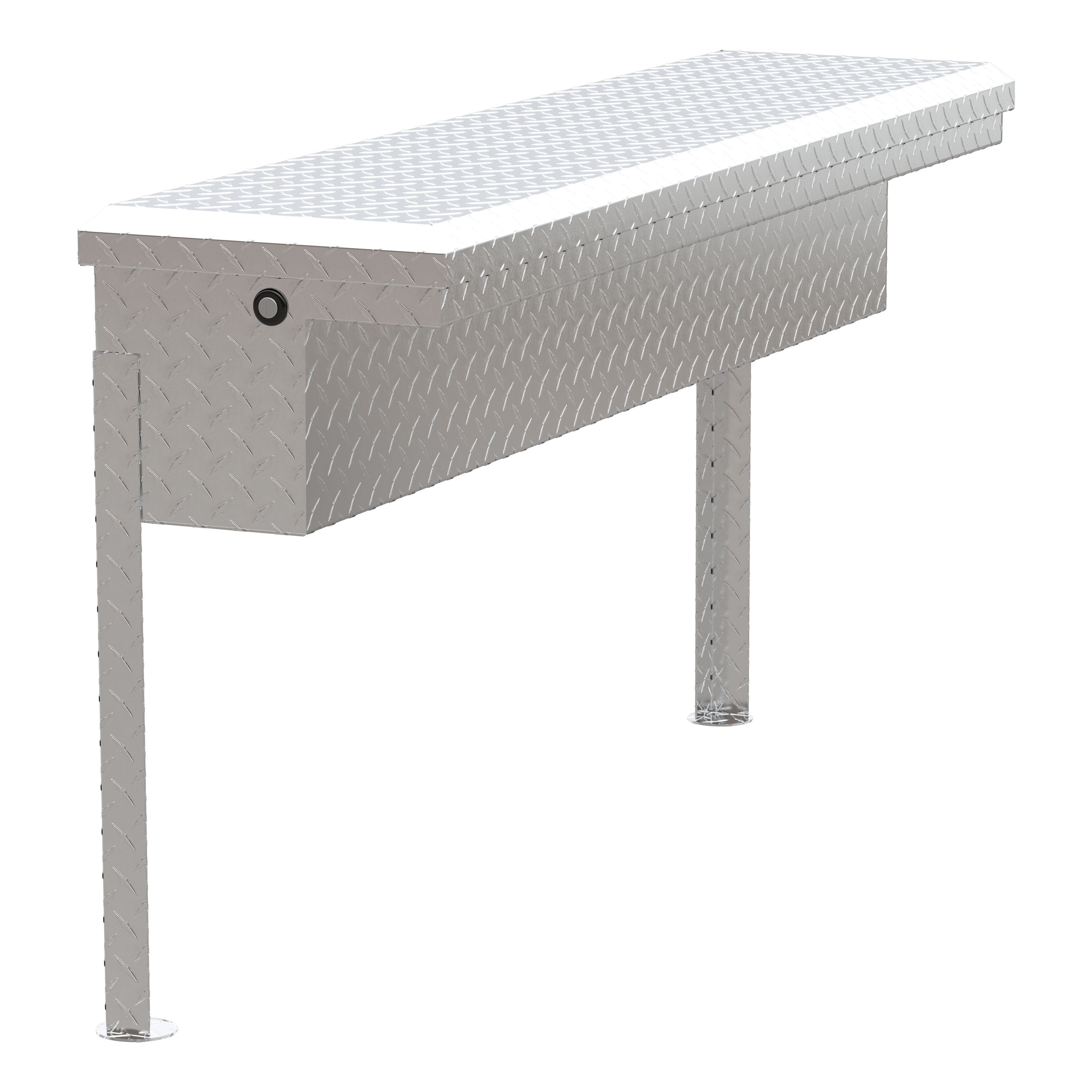 UWS Bright Aluminum 48" Truck Side Tool Box with Low Profile (Heavy Packaging) EC30201 thumbnail 1