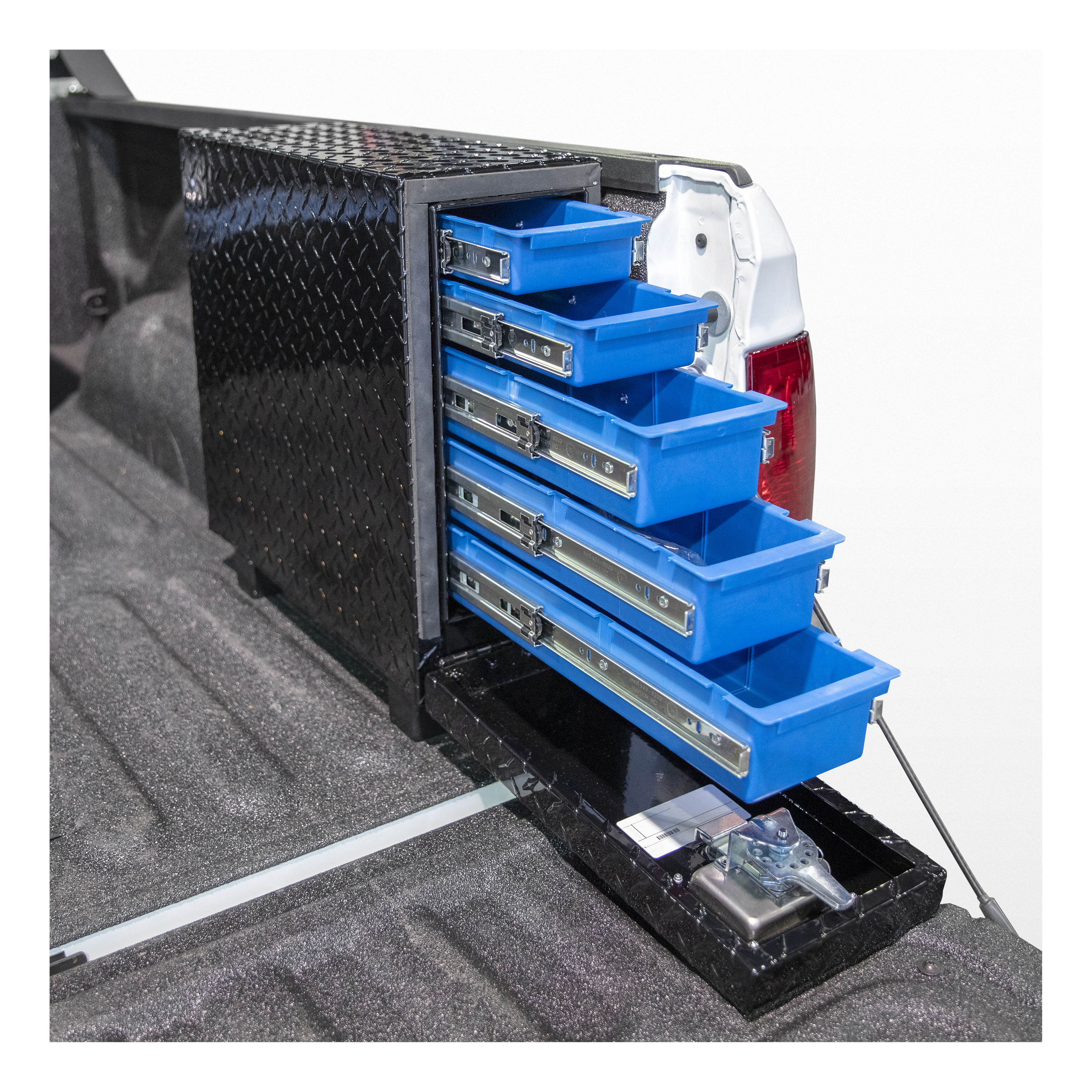 UWS Gloss Black Aluminum 22" Drawer Truck Tool Box DS-22-BLK thumbnail 6