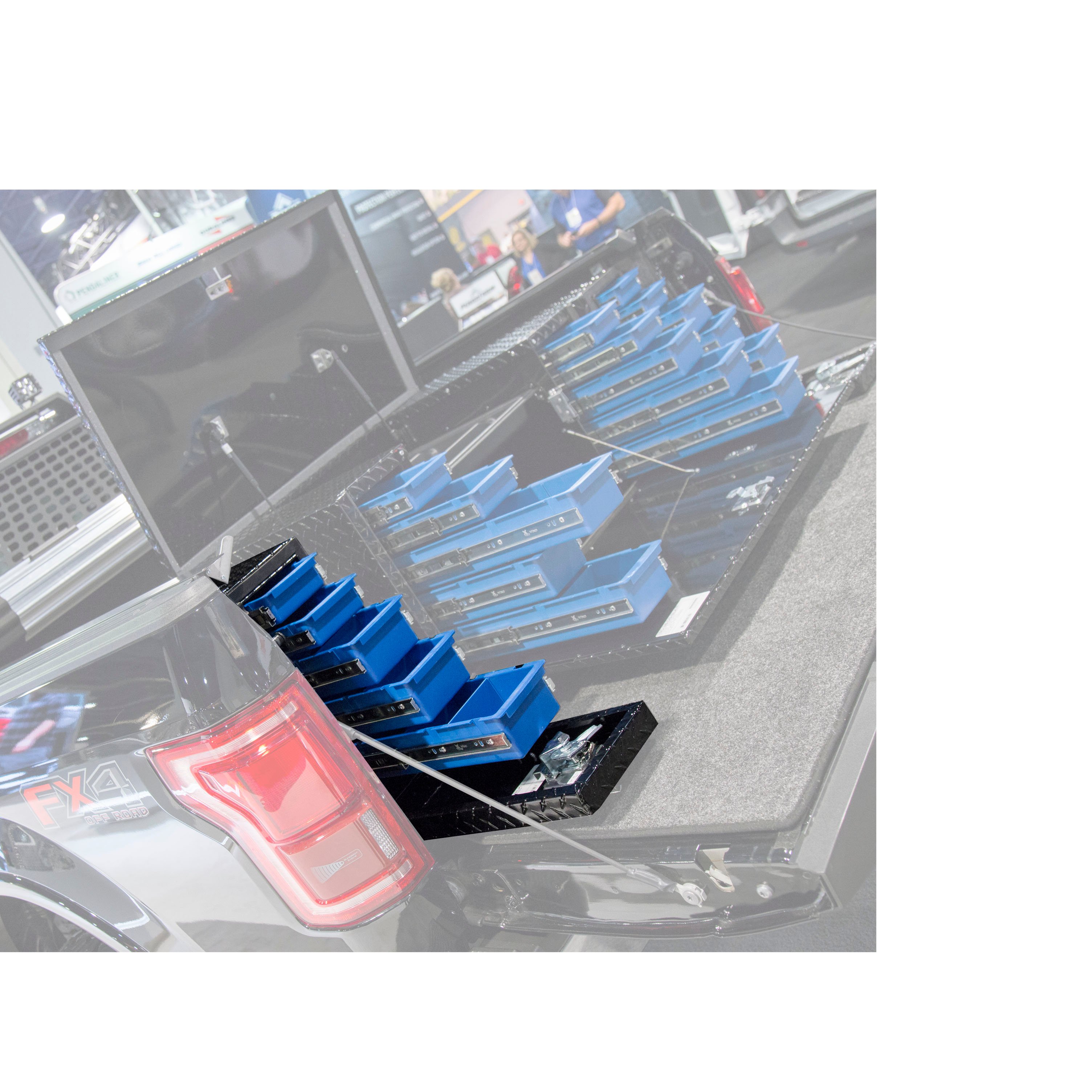 UWS Gloss Black Aluminum 22" Drawer Truck Tool Box DS-22-BLK thumbnail 8