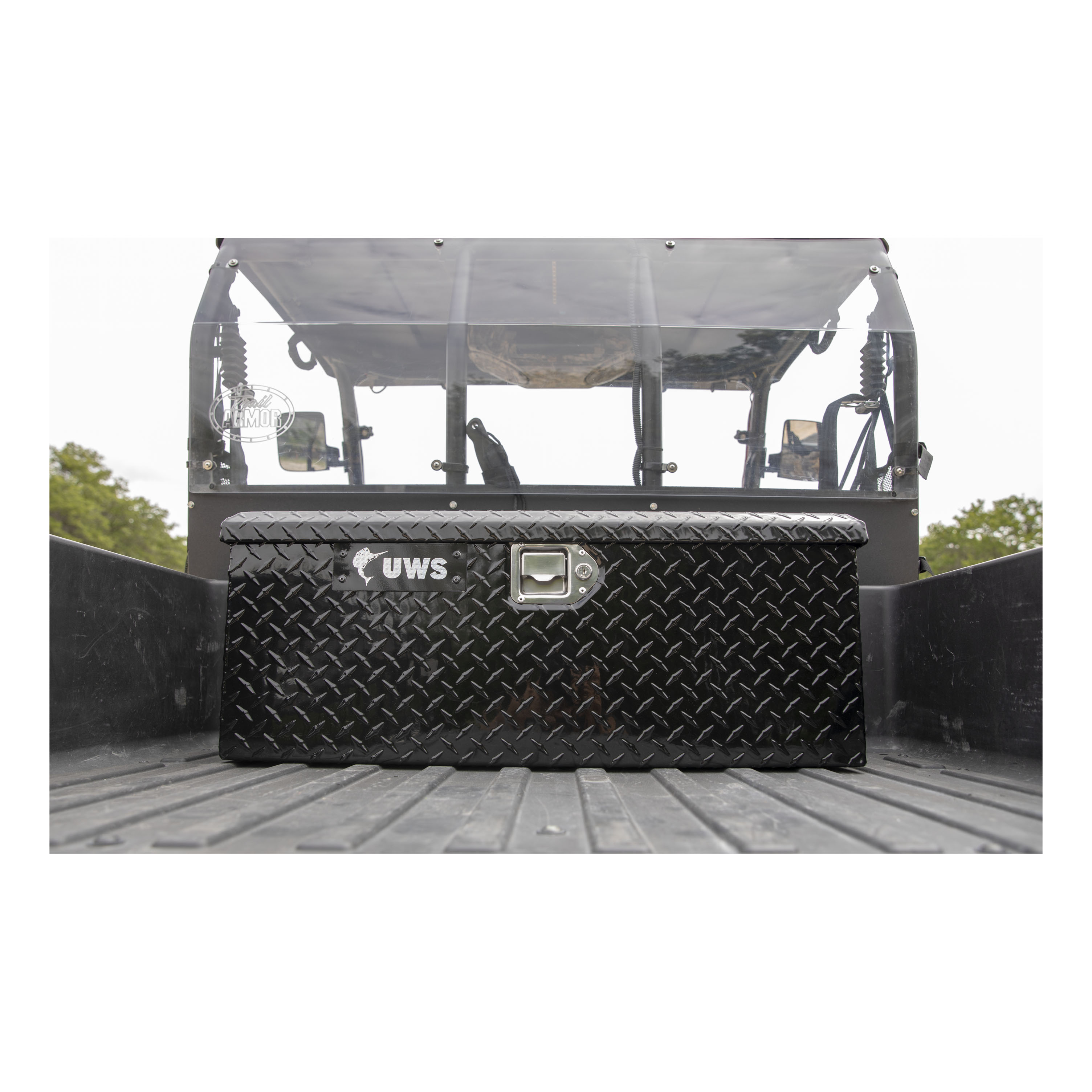 UWS Gloss Black Aluminum ATV Tool Box ATV-BLK thumbnail 9