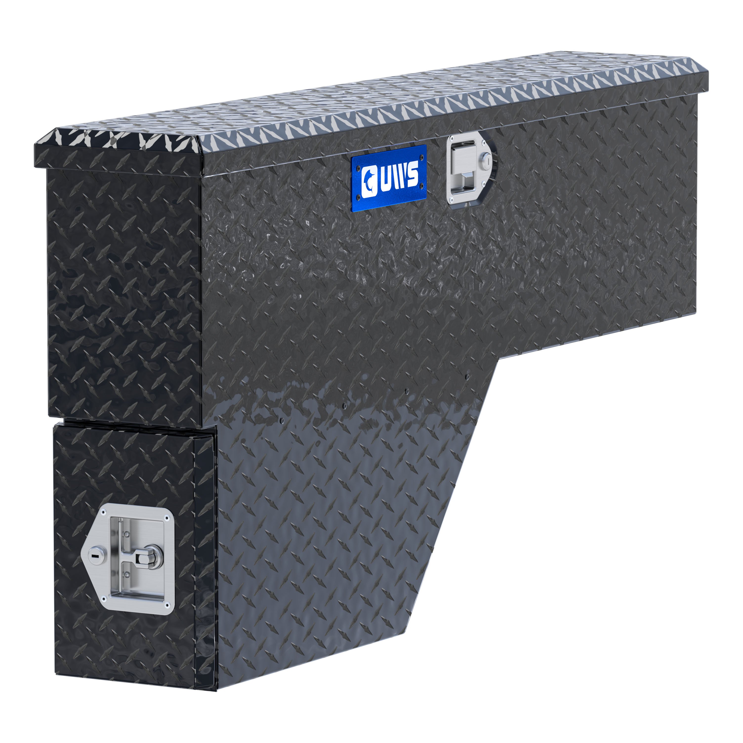 UWS Gloss Black Aluminum 48" Passenger-Side Wheel Well Tool Box (Heavy Packaging) EC30032 thumbnail 0