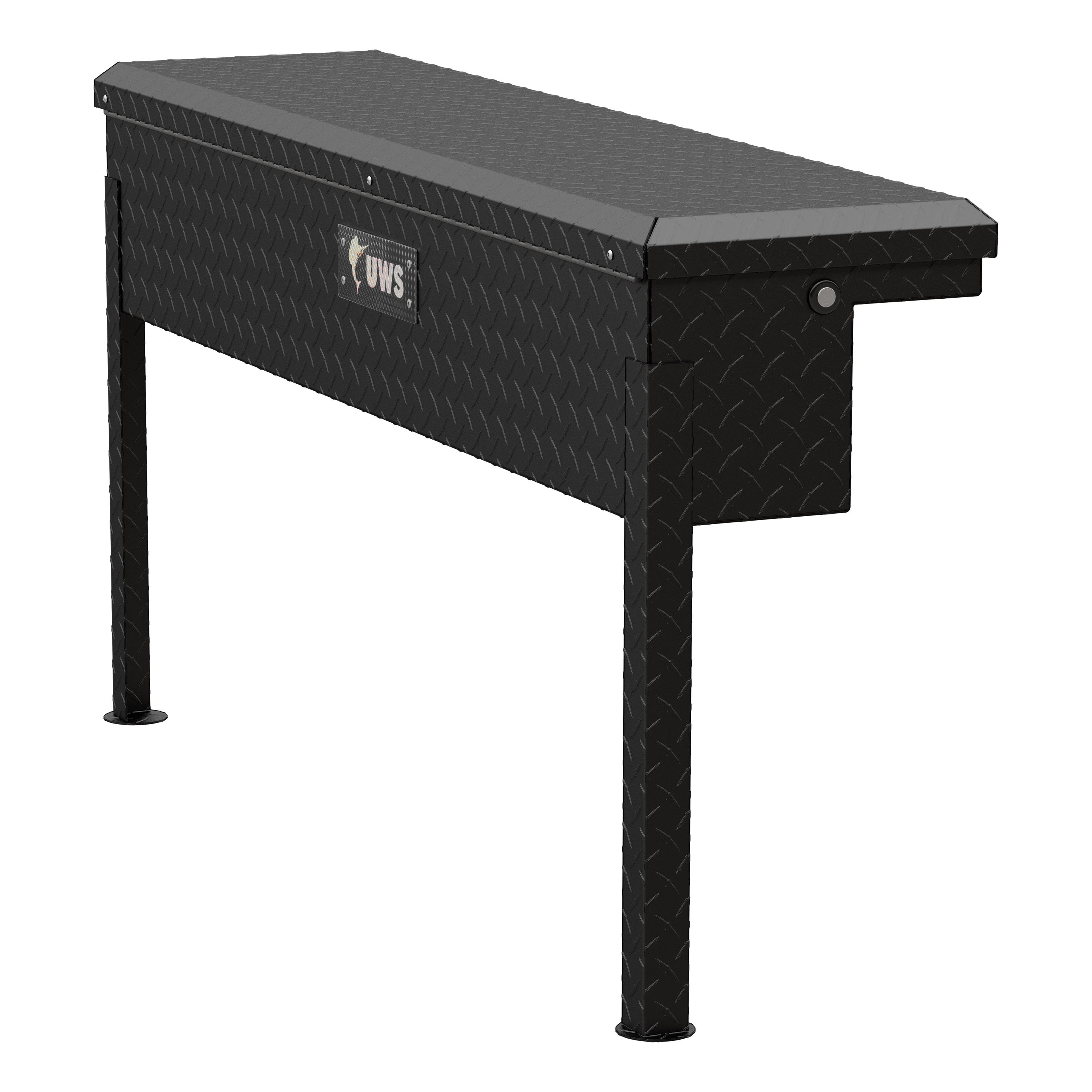 UWS Matte Black Aluminum 48" Truck Side Tool Box with Low Profile (Heavy Packaging) EC30203 thumbnail 0