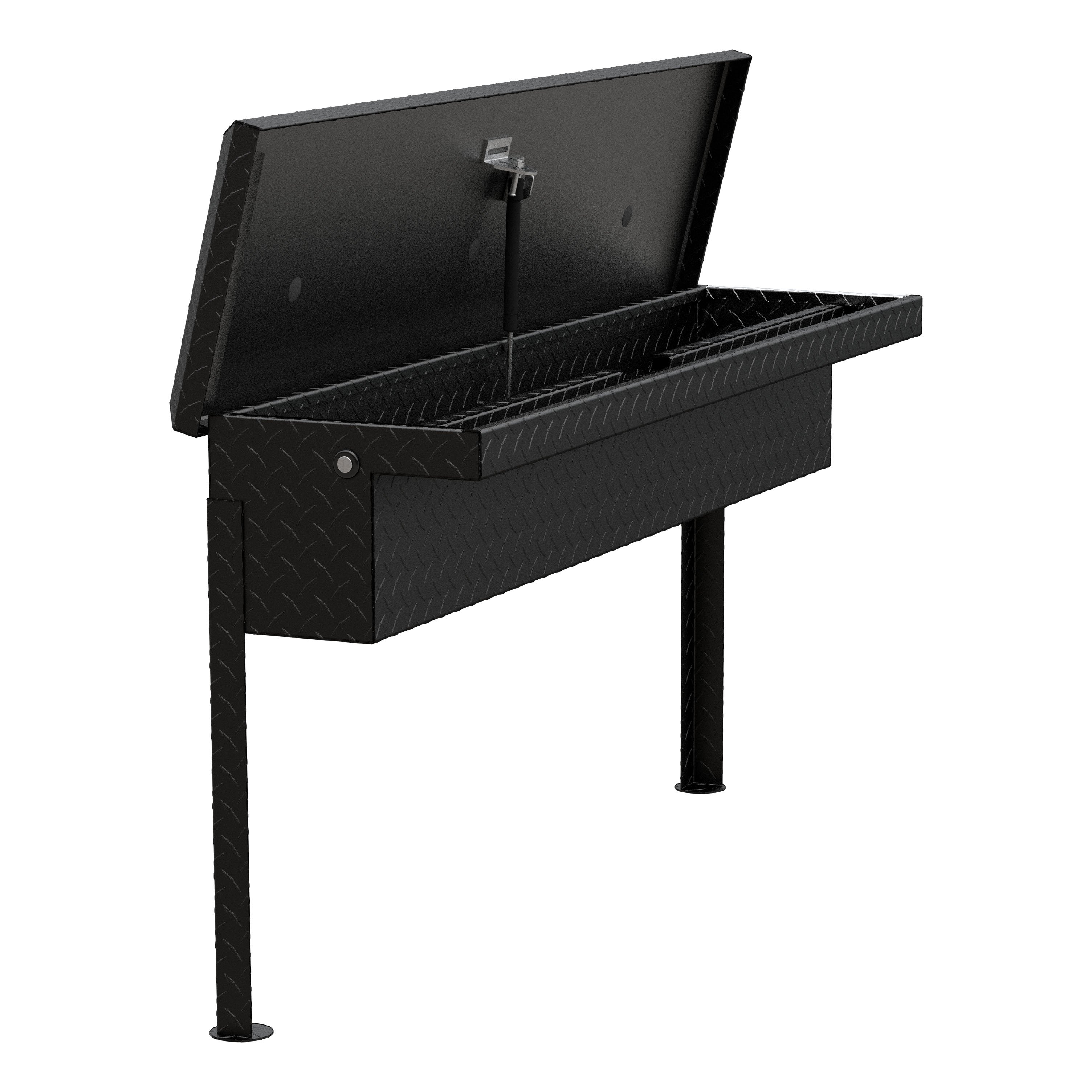 UWS Matte Black Aluminum 48" Truck Side Tool Box with Low Profile (Heavy Packaging) EC30203 thumbnail 2