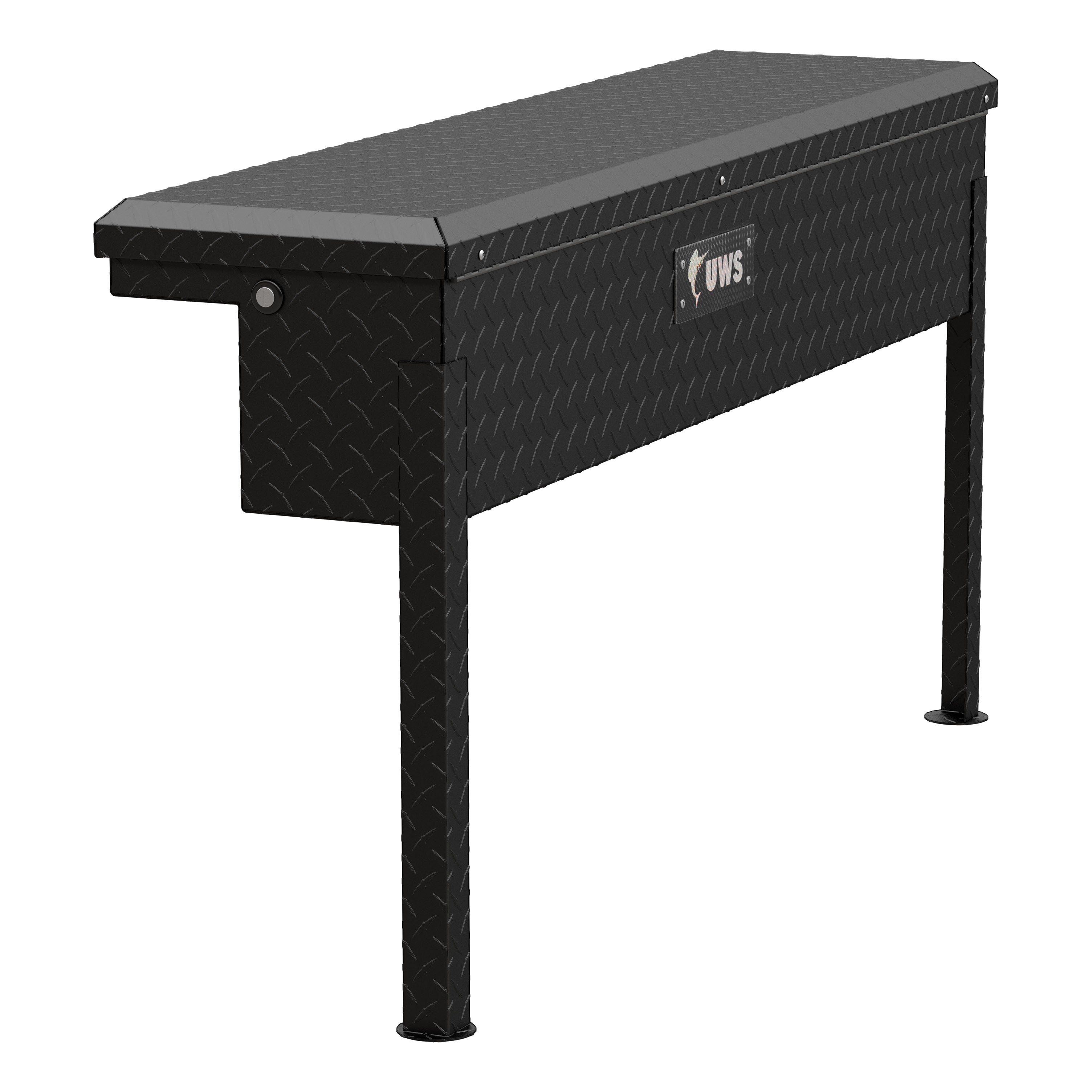 UWS Matte Black Aluminum 48" Truck Side Tool Box with Low Profile (Heavy Packaging) EC30203 thumbnail 4