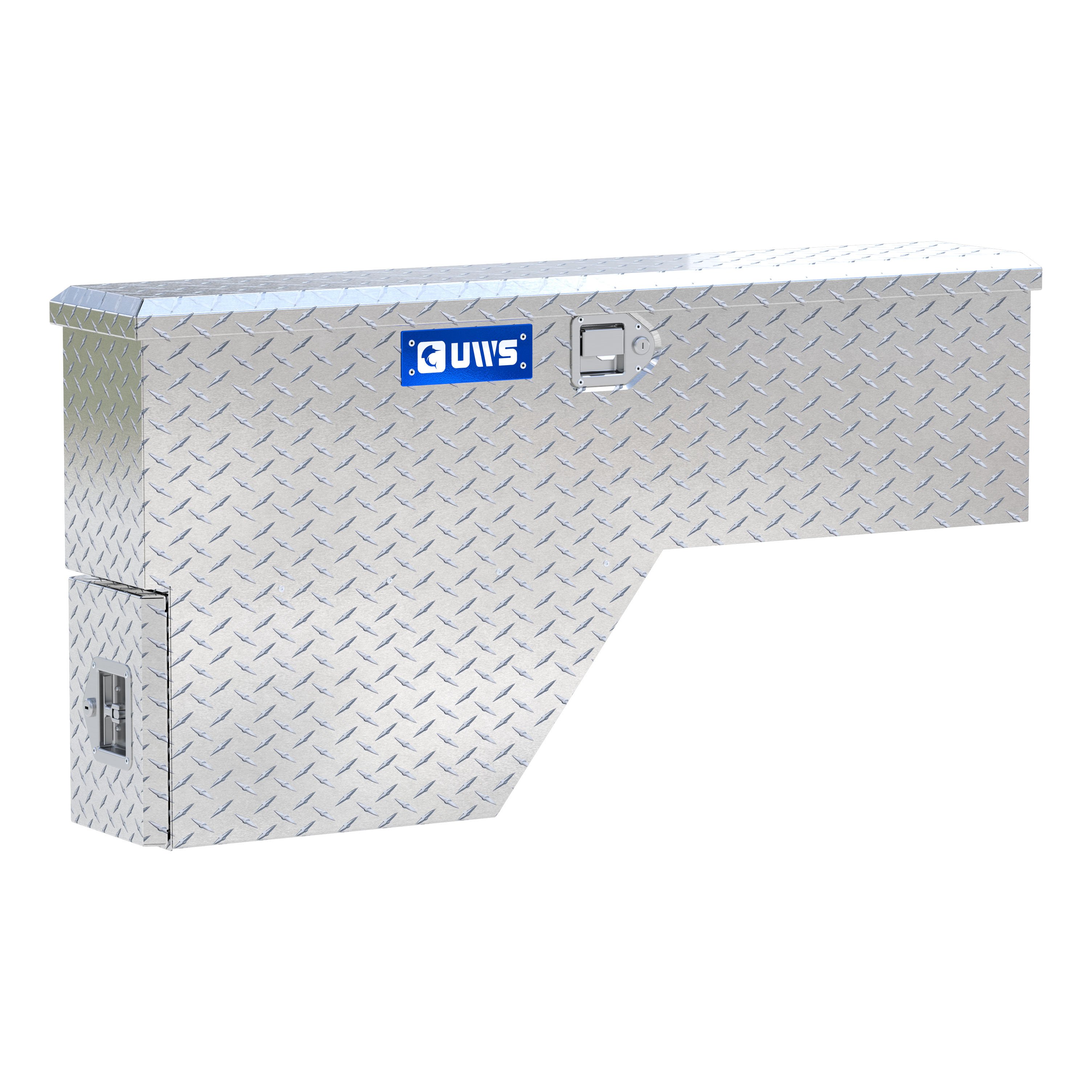 UWS Bright Aluminum 48" Passenger-Side Wheel Well Tool Box FW-48-DS-P thumbnail 3