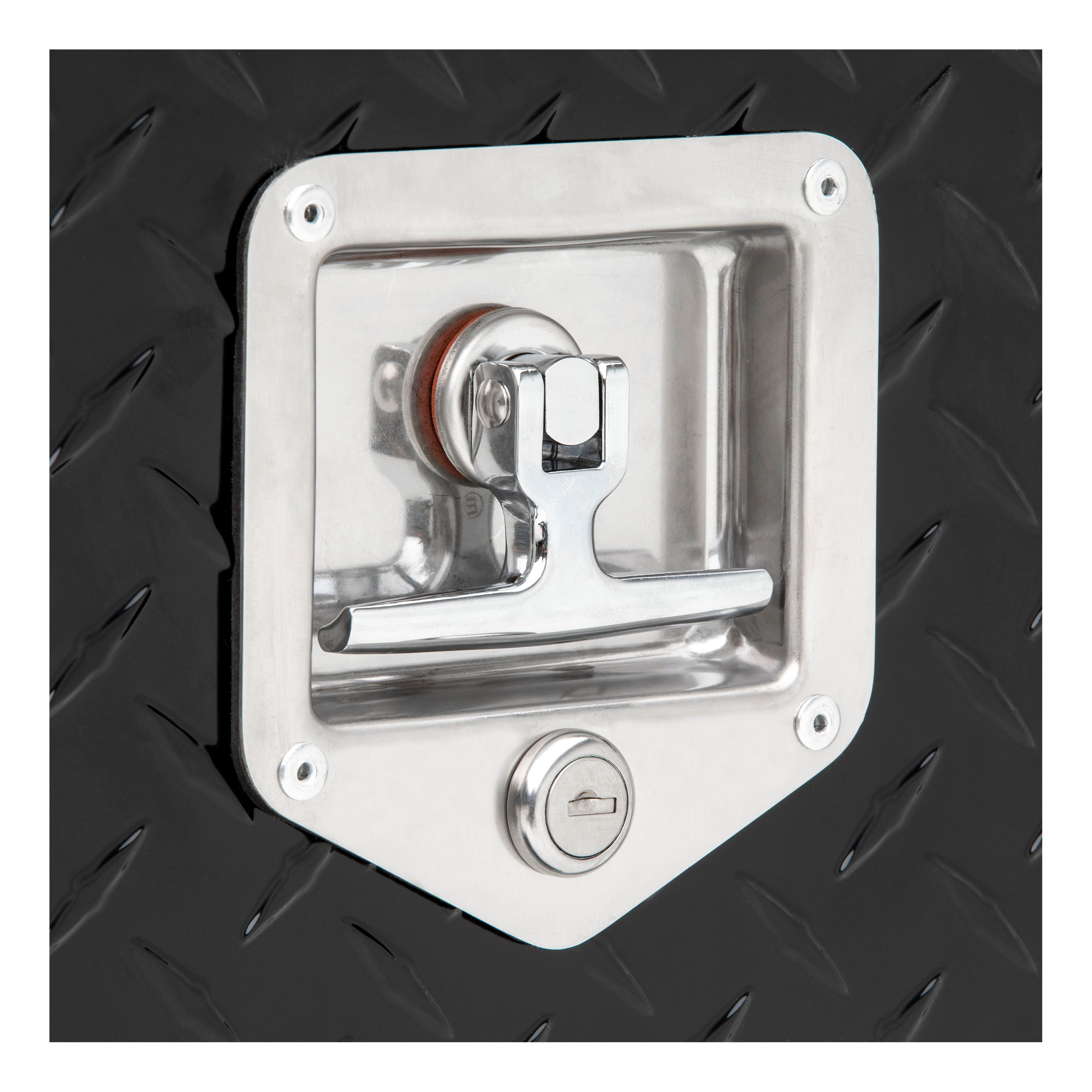 UWS Gloss Black Aluminum 48" Single-Door Topside Truck Tool Box TBTS-48-BLK thumbnail 1