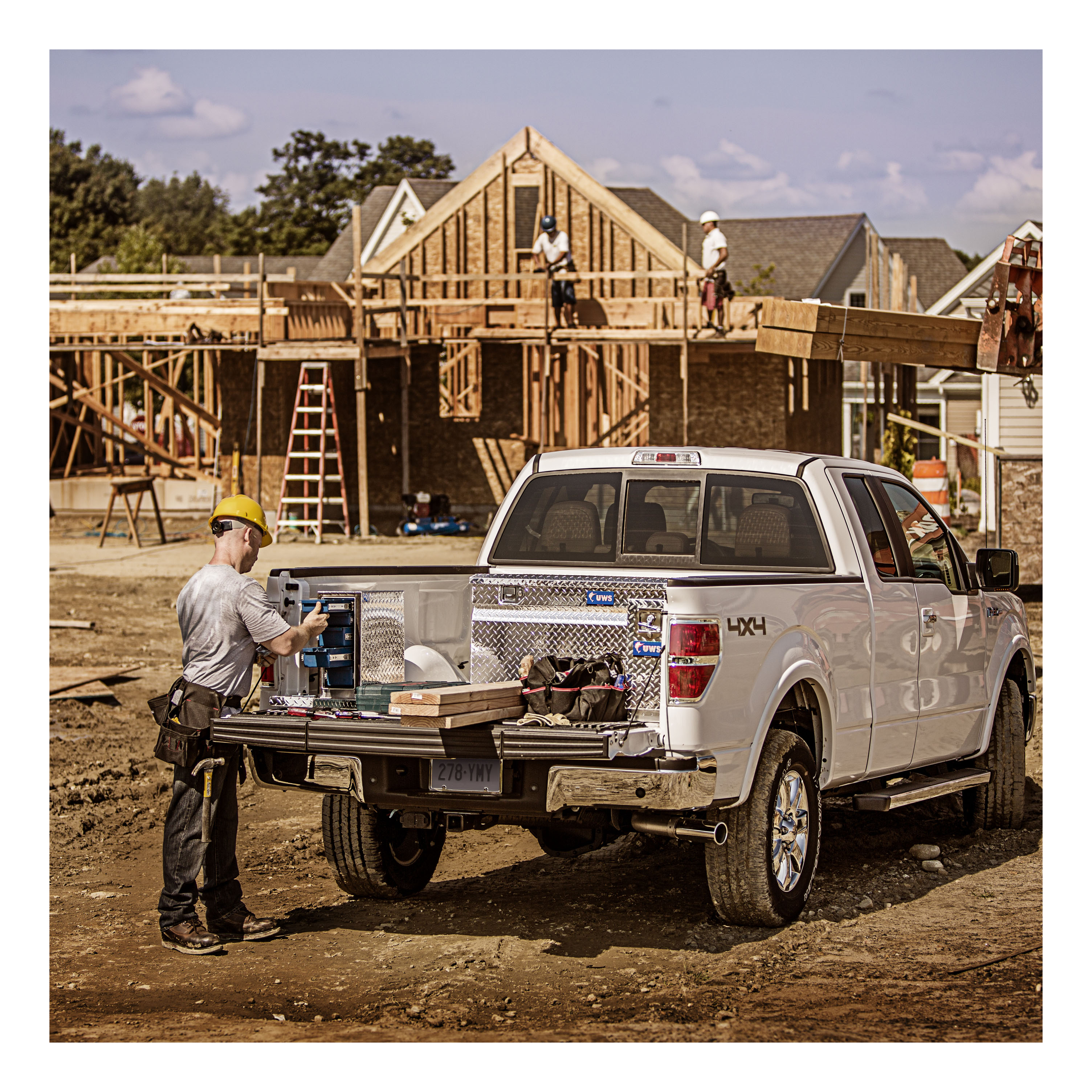 UWS Bright Aluminum 22" Drawer Truck Tool Box DS-22 thumbnail 8