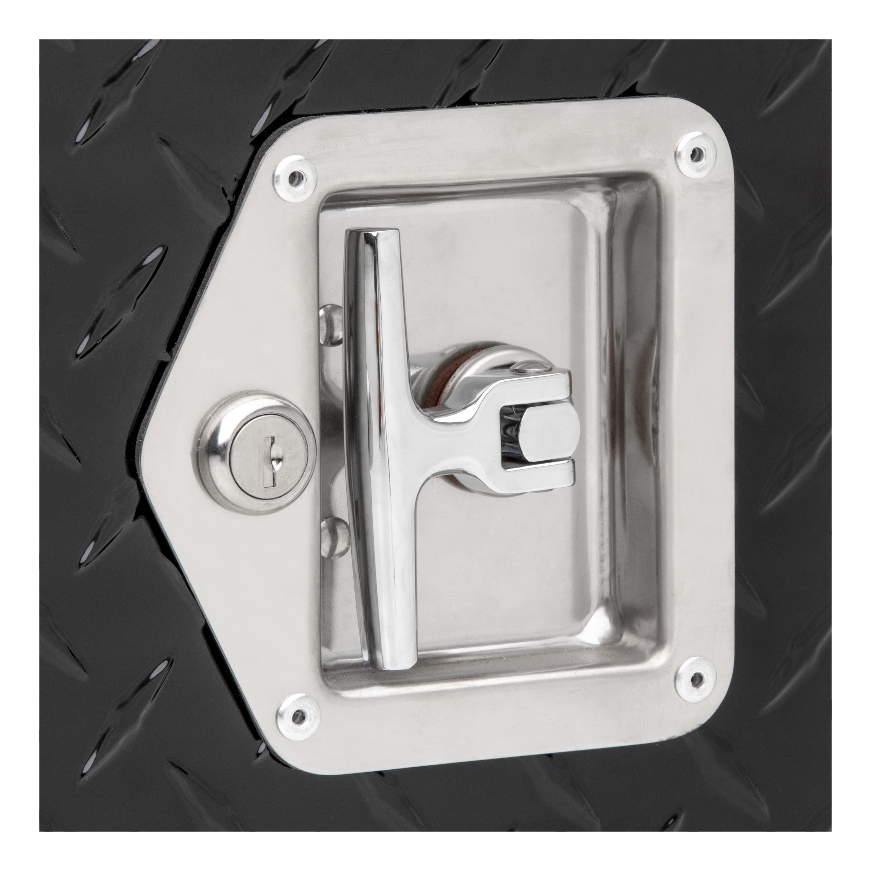 UWS Gloss Black Aluminum 48" Passenger Wheel Well Tool Box FW-48-DS-P-BLK thumbnail 3