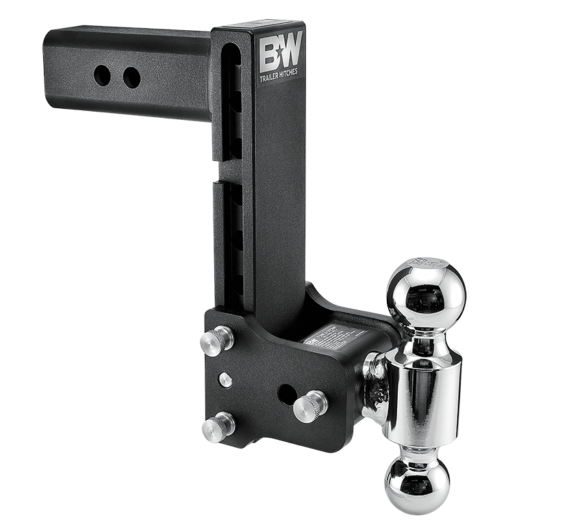 B&W 14.5K 8-1/2" Drop 9" Rise (2-5/16", 2" Balls) Adjustable Ball Mount Hitch For 2-1/2" Recievers  TS20043B thumbnail 0