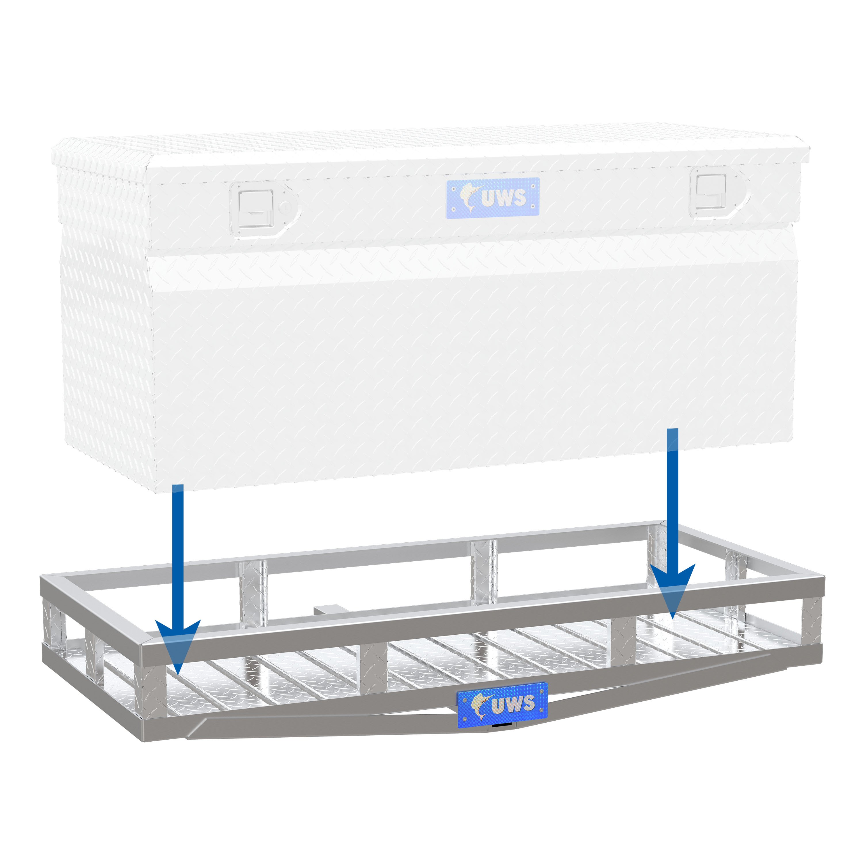 UWS 51" x 23" Aluminum Cargo Carrier UWS-CARRIER thumbnail 2