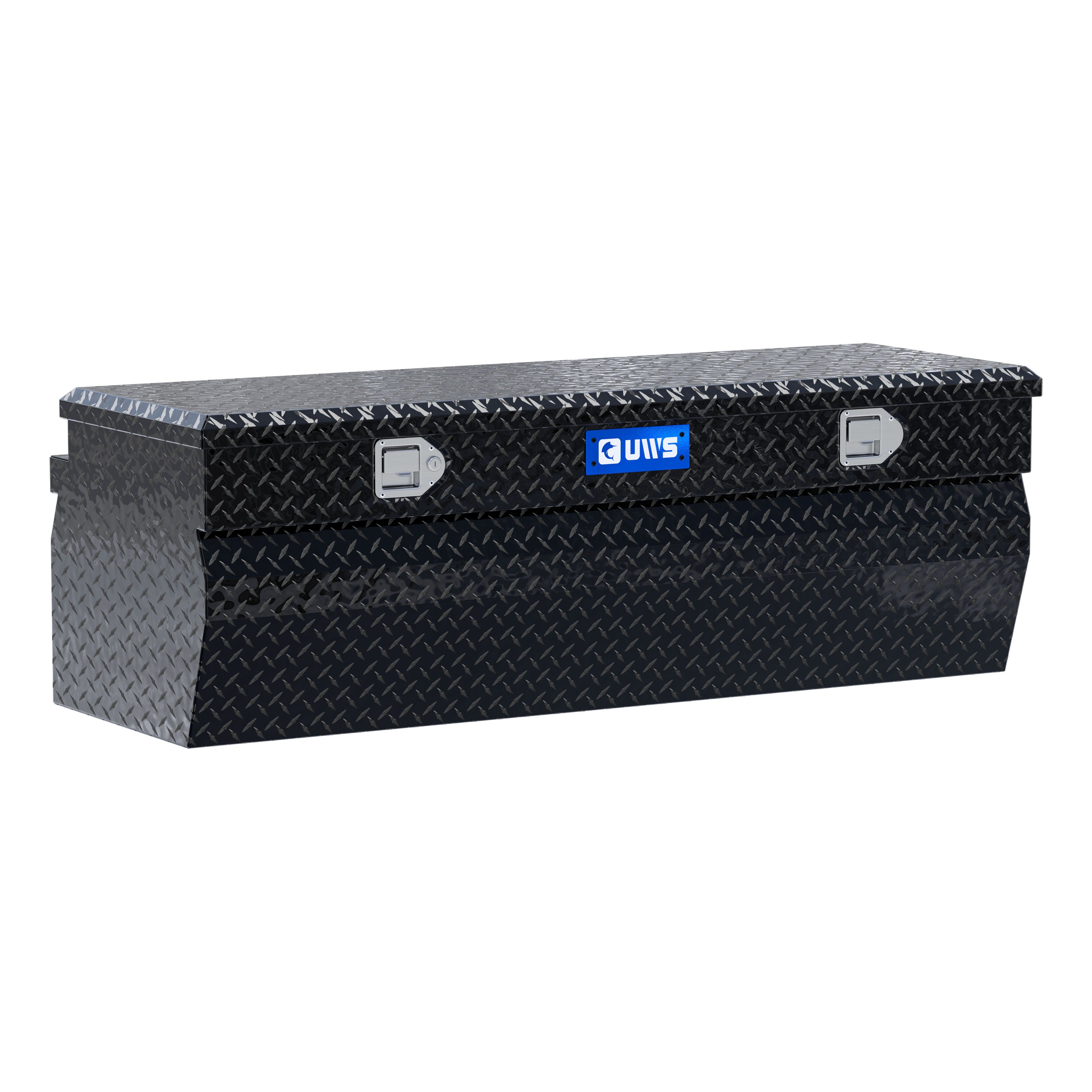 UWS Gloss Black Aluminum 55" Wedge Utility Chest Box TBC-55-W-BLK thumbnail 0