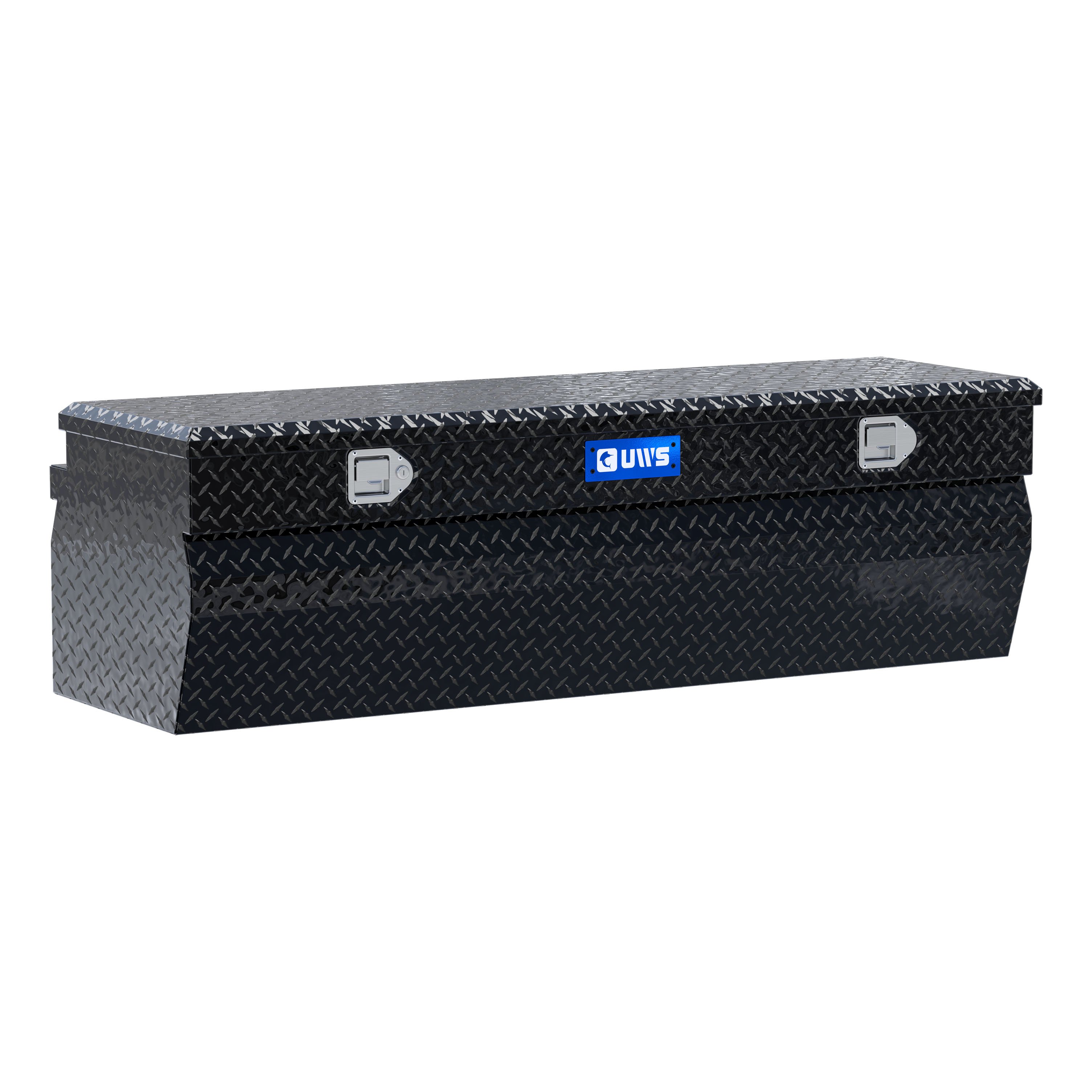 UWS Gloss Black Aluminum 60" Wedge Utility Chest Box TBC-60-W-BLK thumbnail 0