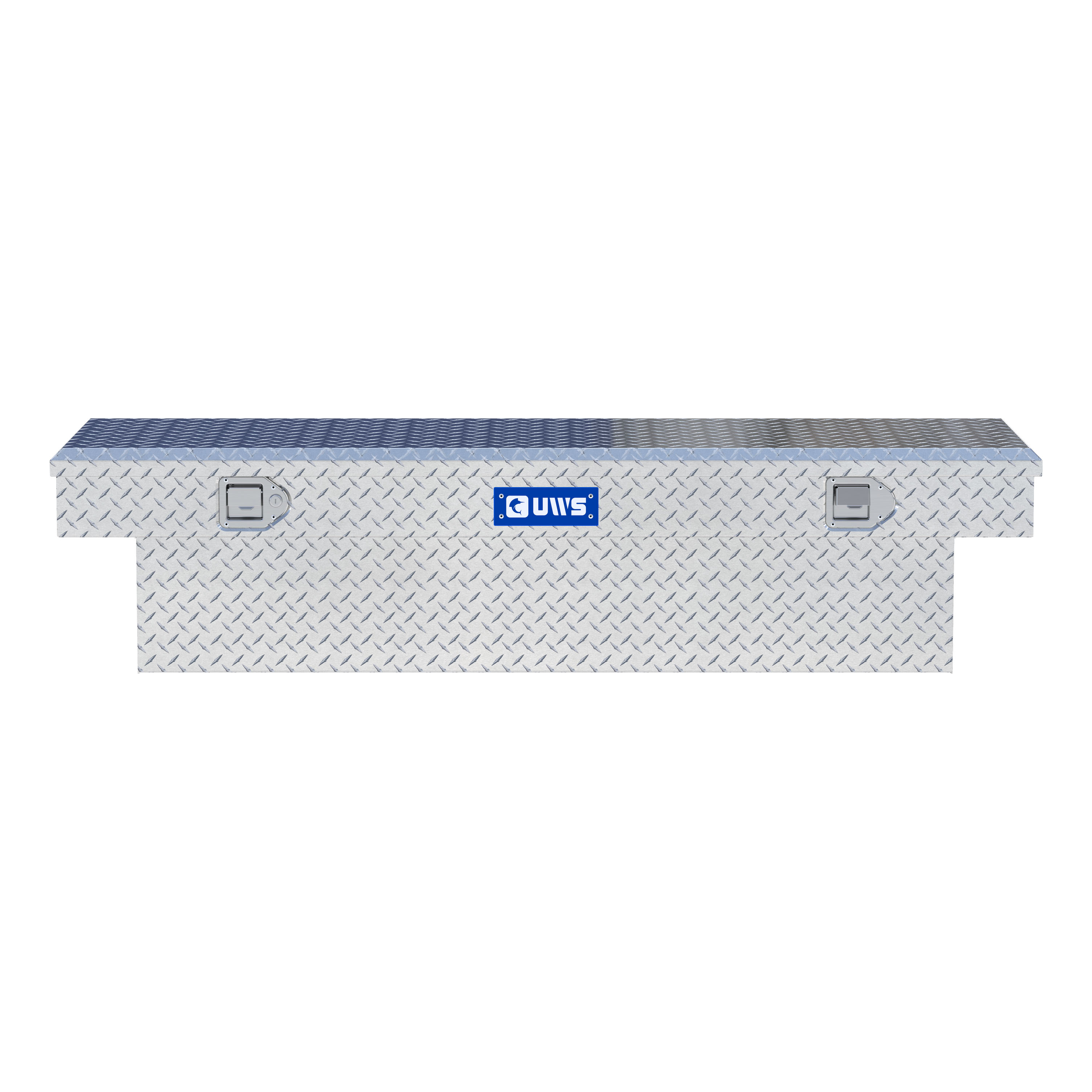 UWS Bright Aluminum 63" Crossover Truck Tool Box TBS-63 thumbnail 1