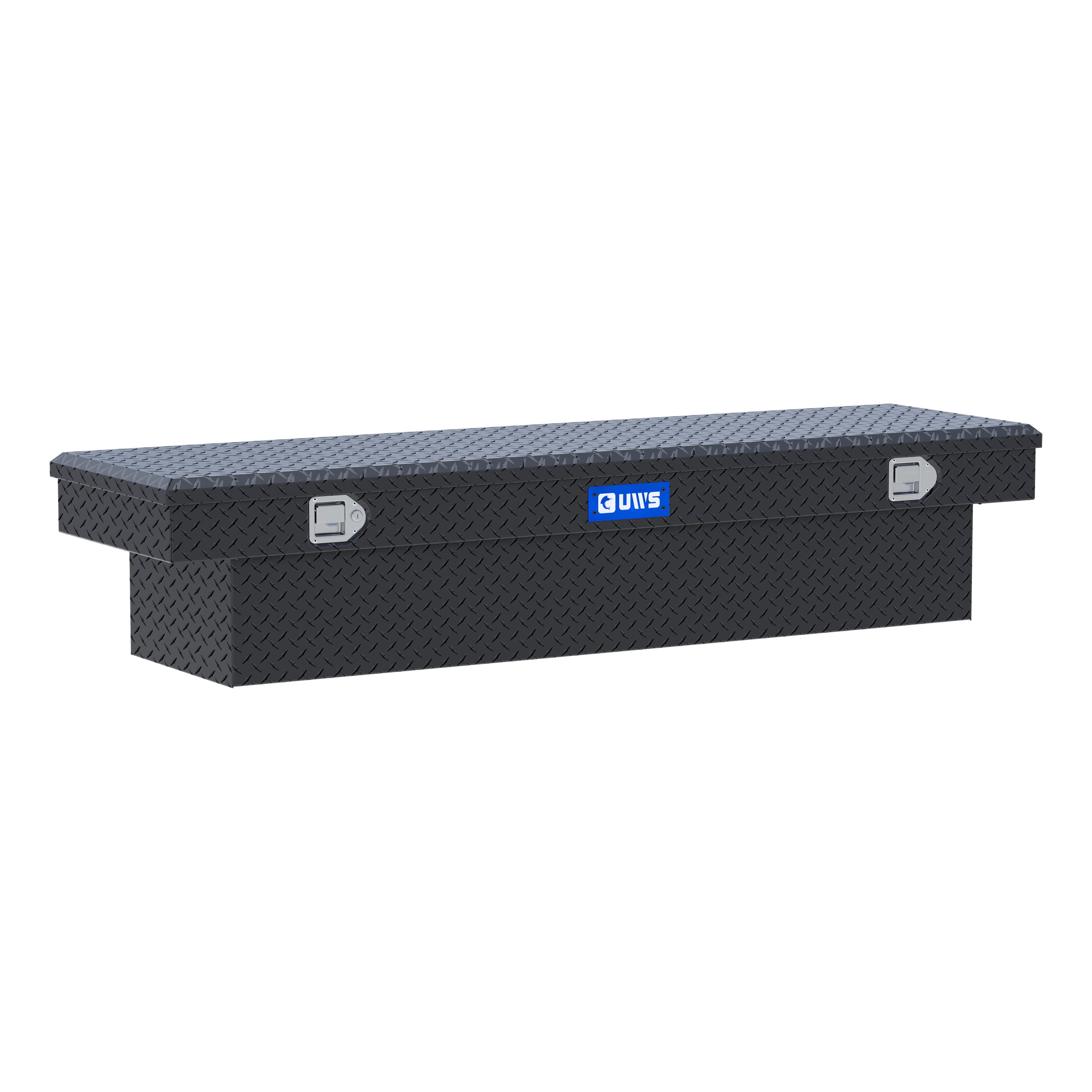 UWS Matte Black Aluminum 72" Crossover Truck Tool Box TBS-72-MB thumbnail 0