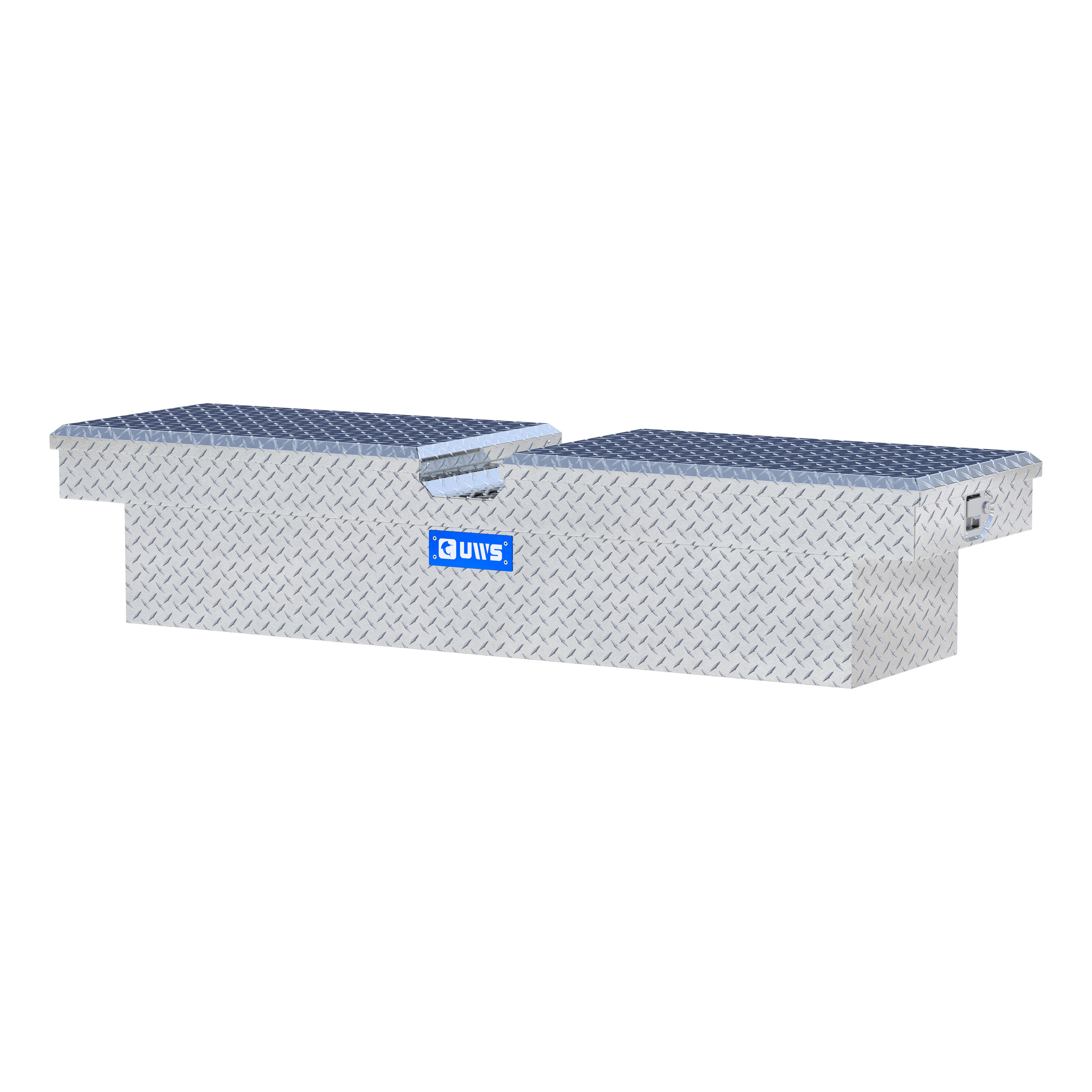 UWS Bright Aluminum 69" Gull Wing Crossover Truck Tool Box TB-69 thumbnail 2