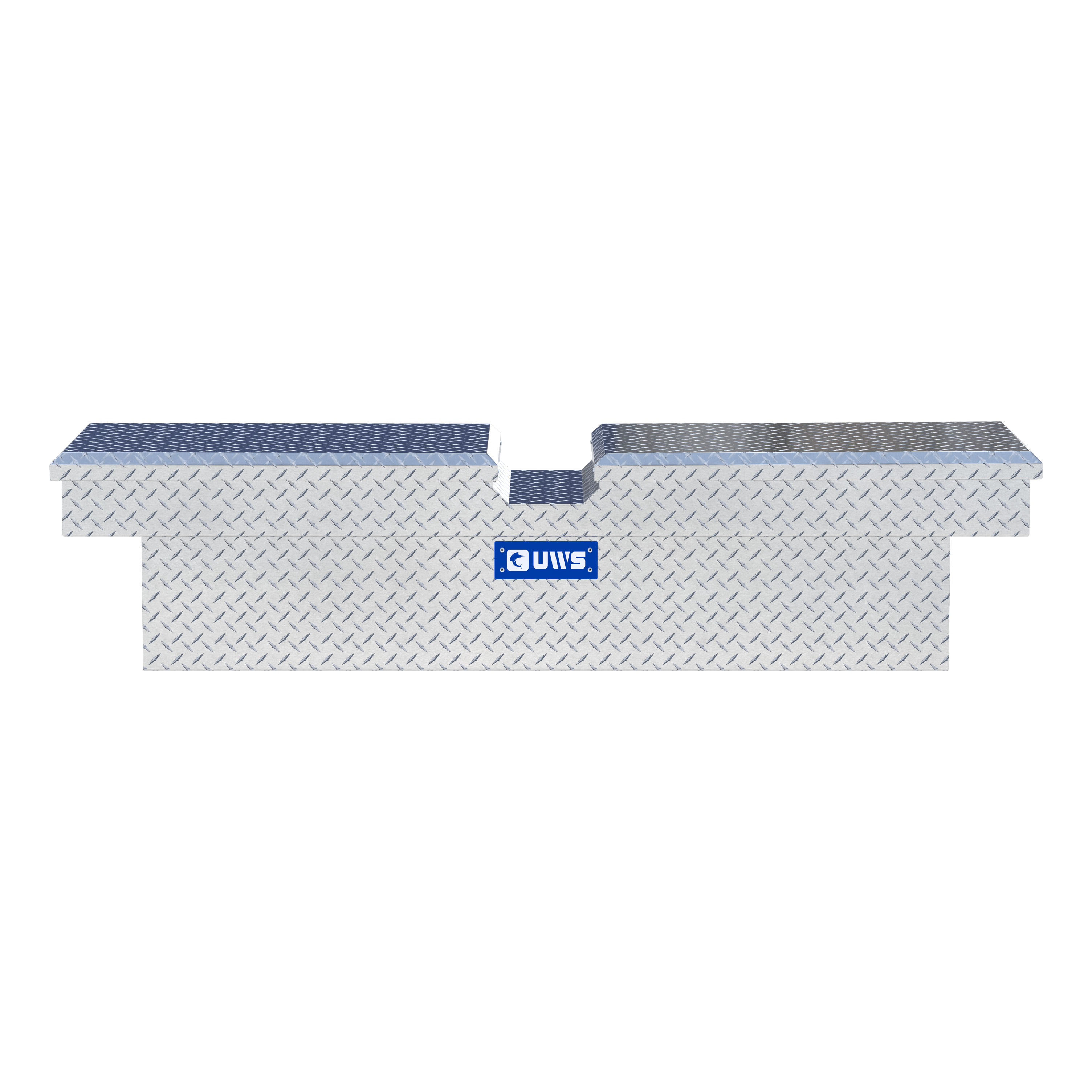 UWS Bright Aluminum 63" Gull Wing Crossover Truck Tool Box TB-63 thumbnail 1