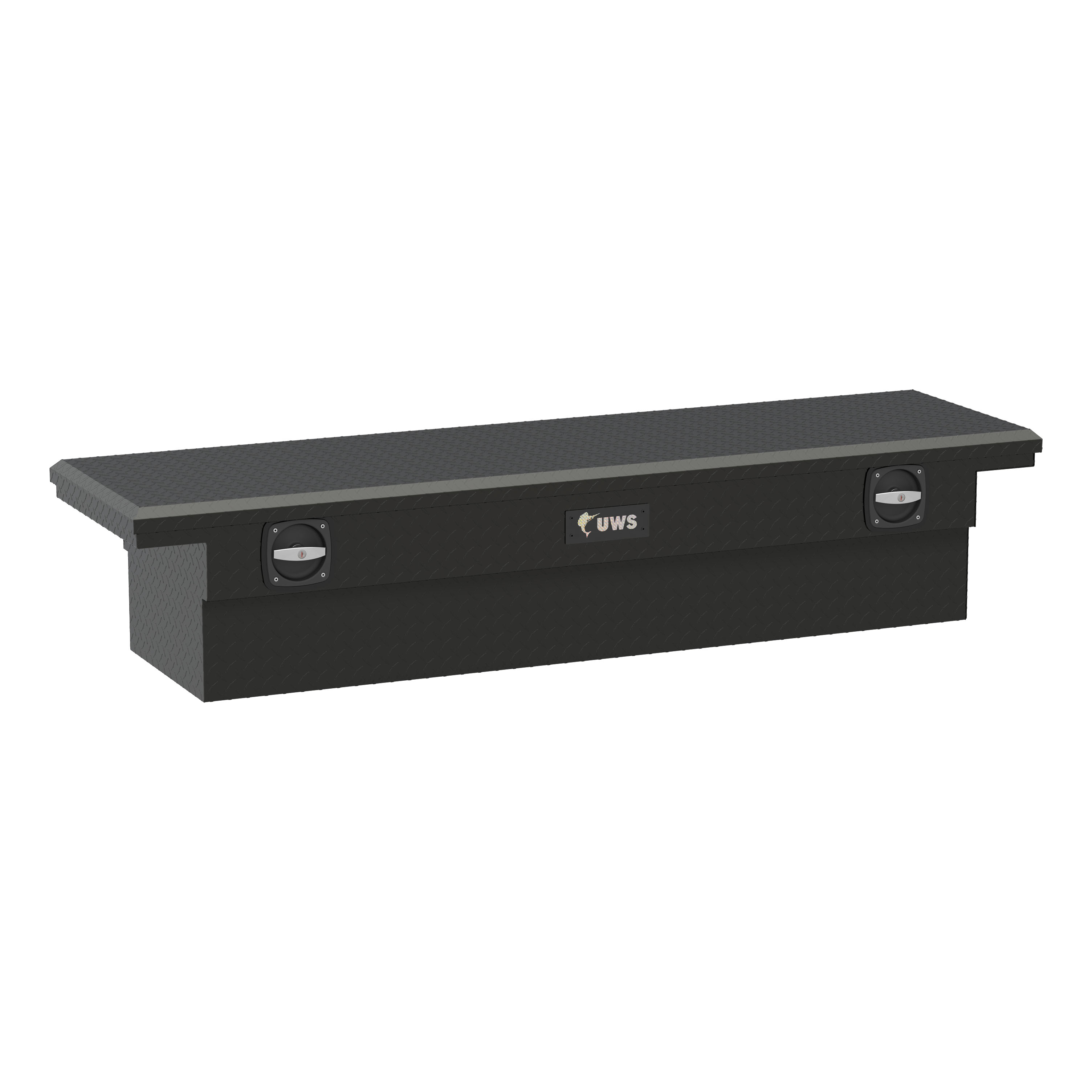 UWS Matte Black 72" Secure Lock Truck Tool Box, Low Profile SL-72-LP-MB thumbnail 0