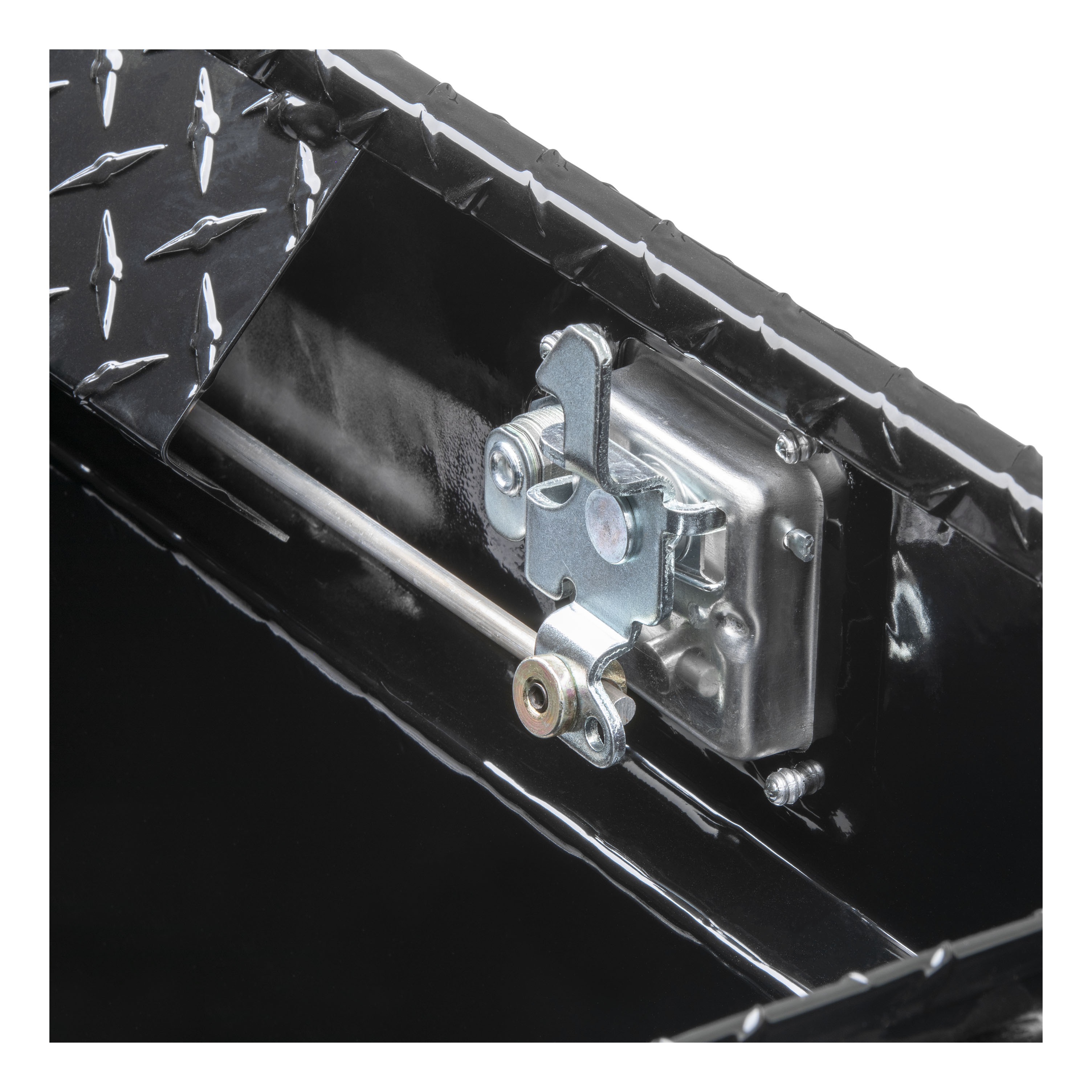 UWS Gloss Black Aluminum 66" Truck Tool Box with Low Profile TBS-66-LP-BLK thumbnail 2
