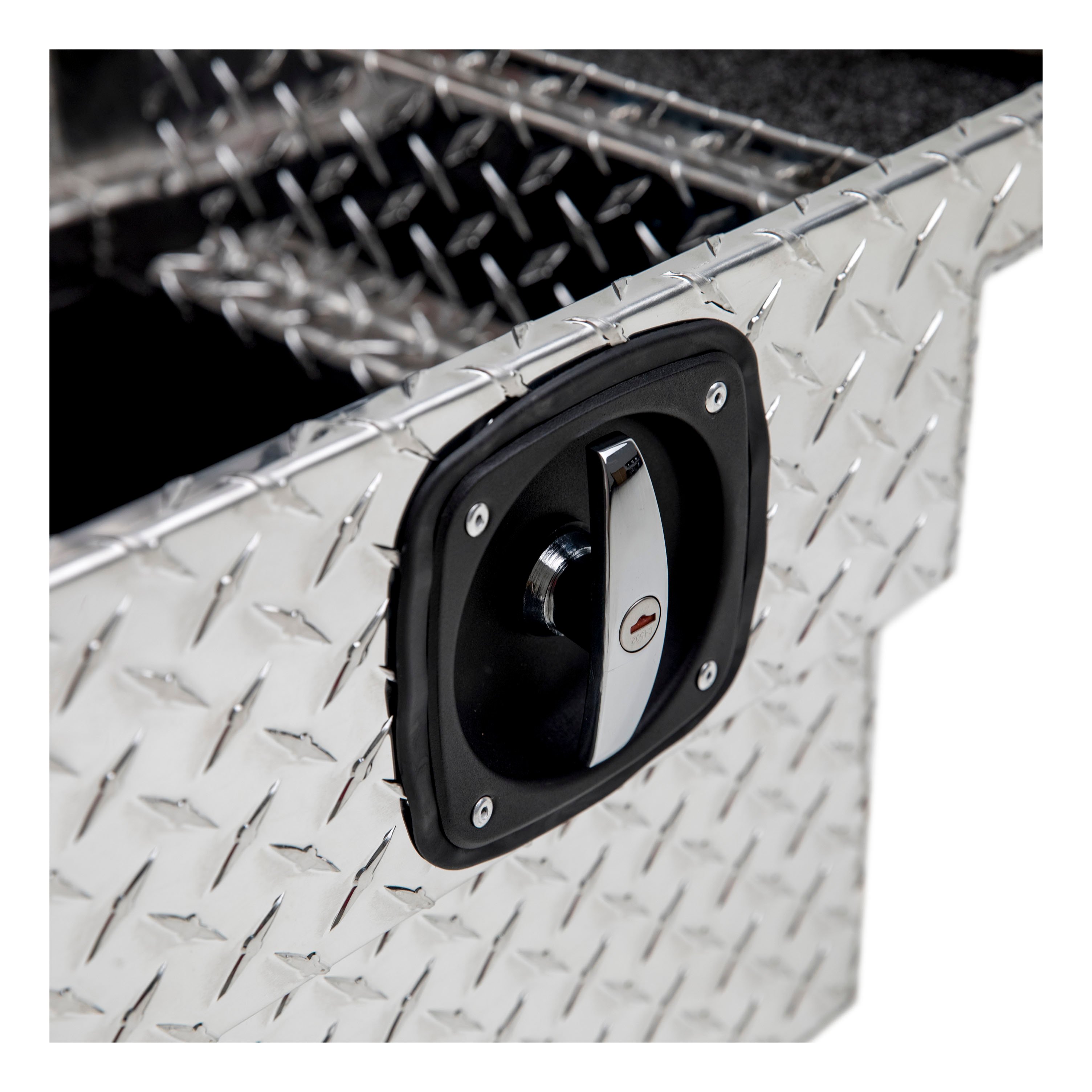 UWS Bright Aluminum 72" Secure Lock Crossover Truck Tool Box with Low Profile & Rail SL-72-LP-R thumbnail 3