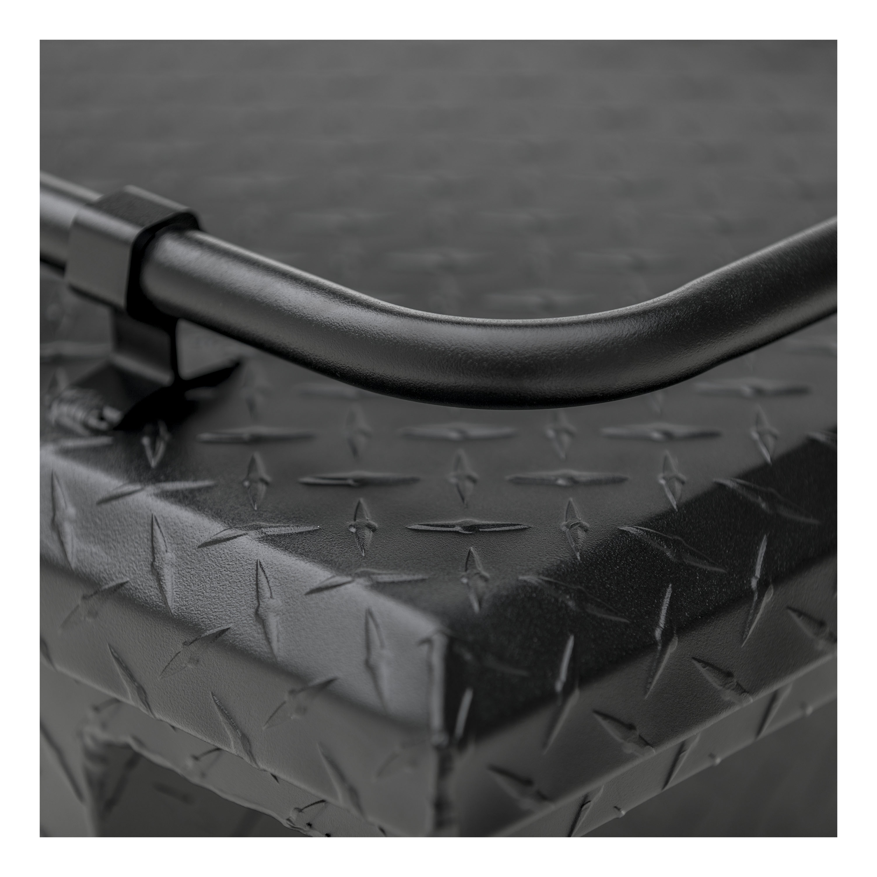 UWS Matte Black Aluminum 69" Deep Angled Secure Lock Tool Box, Low Profile, Rail SLD69-A-LP-MB-R thumbnail 1