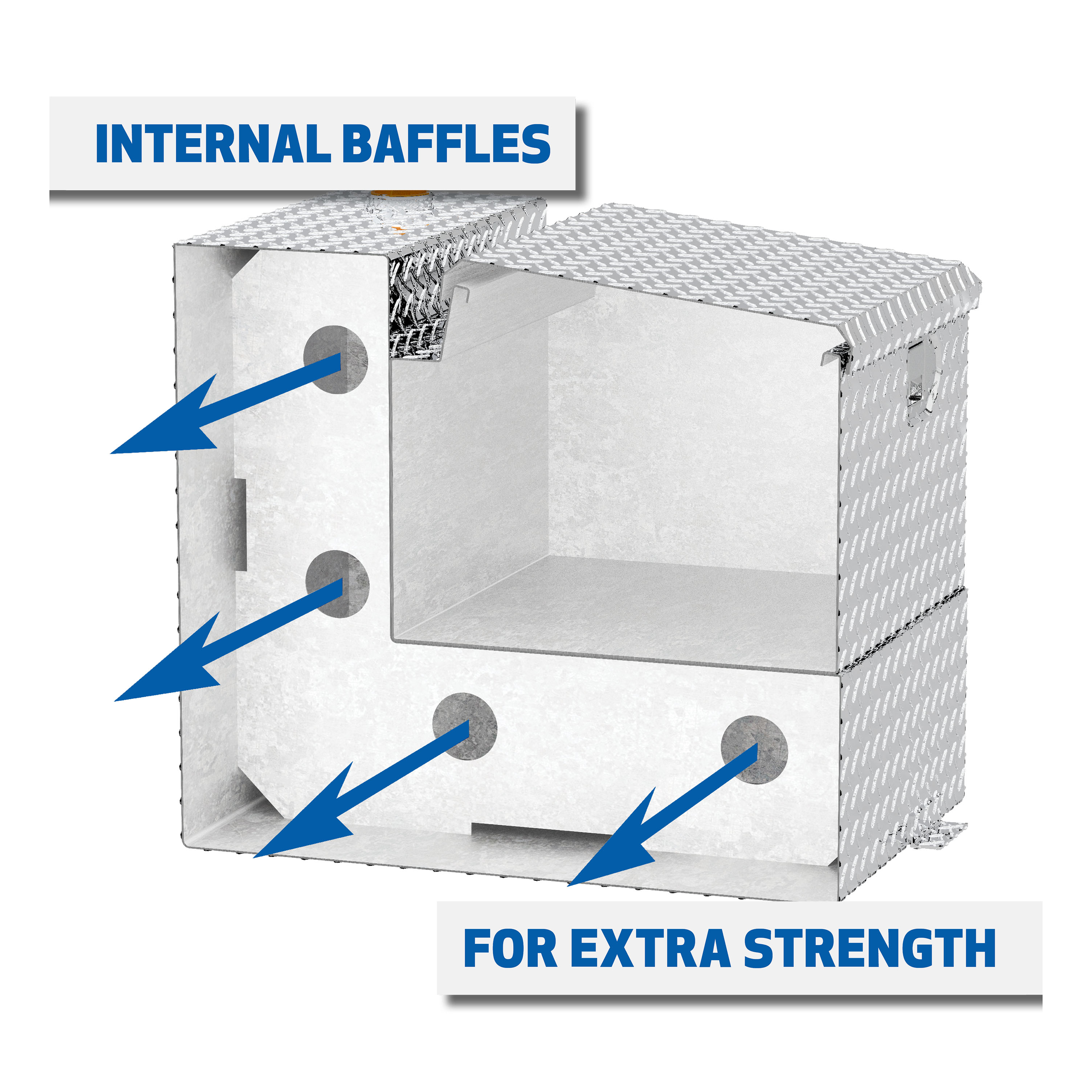 UWS 75-Gallon Combo Bright Aluminum Transfer Tank TT-75-COMBO thumbnail 9