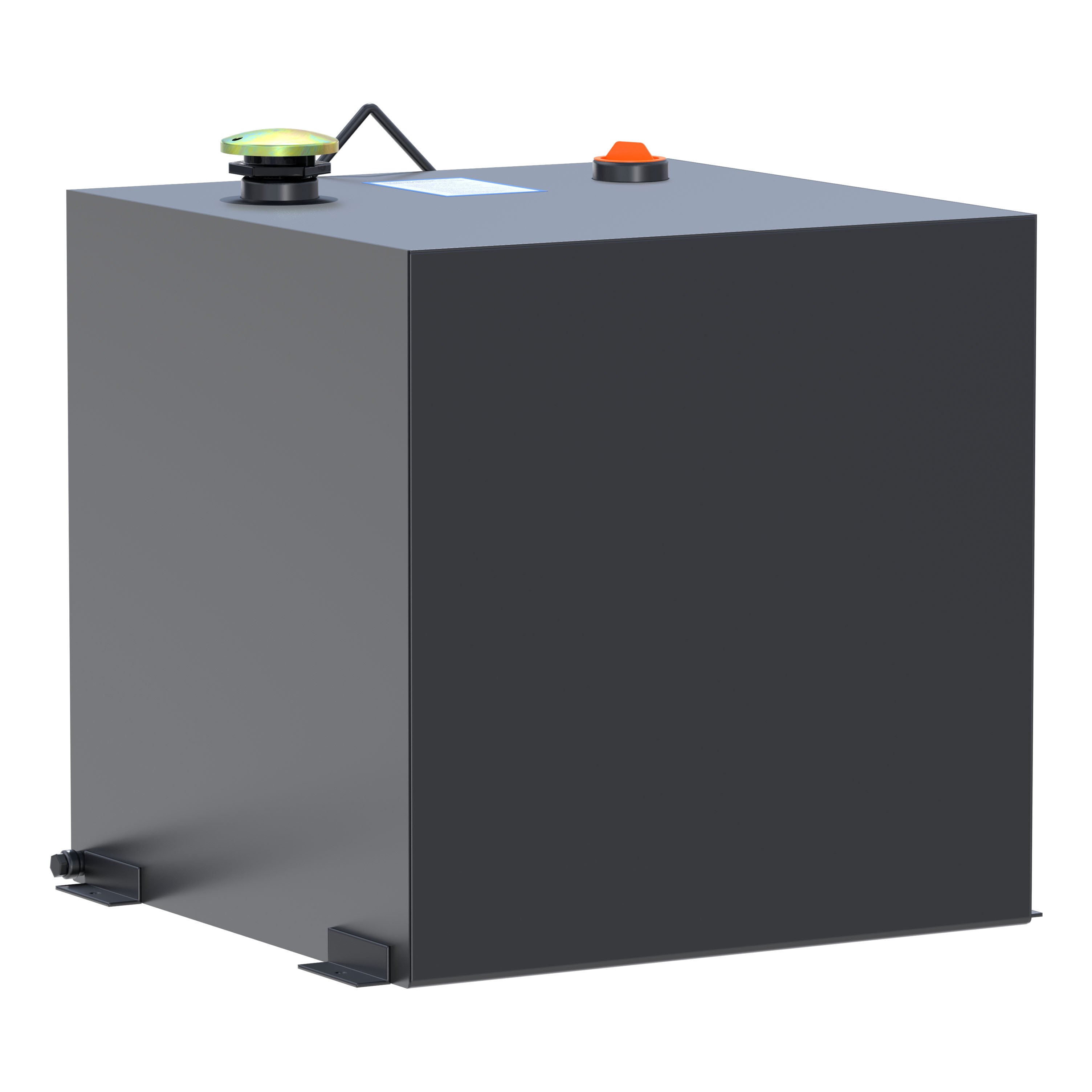 UWS Matte Black 53-Gallon Rectangle Steel Transfer Tank ST-53-R-MB thumbnail 0